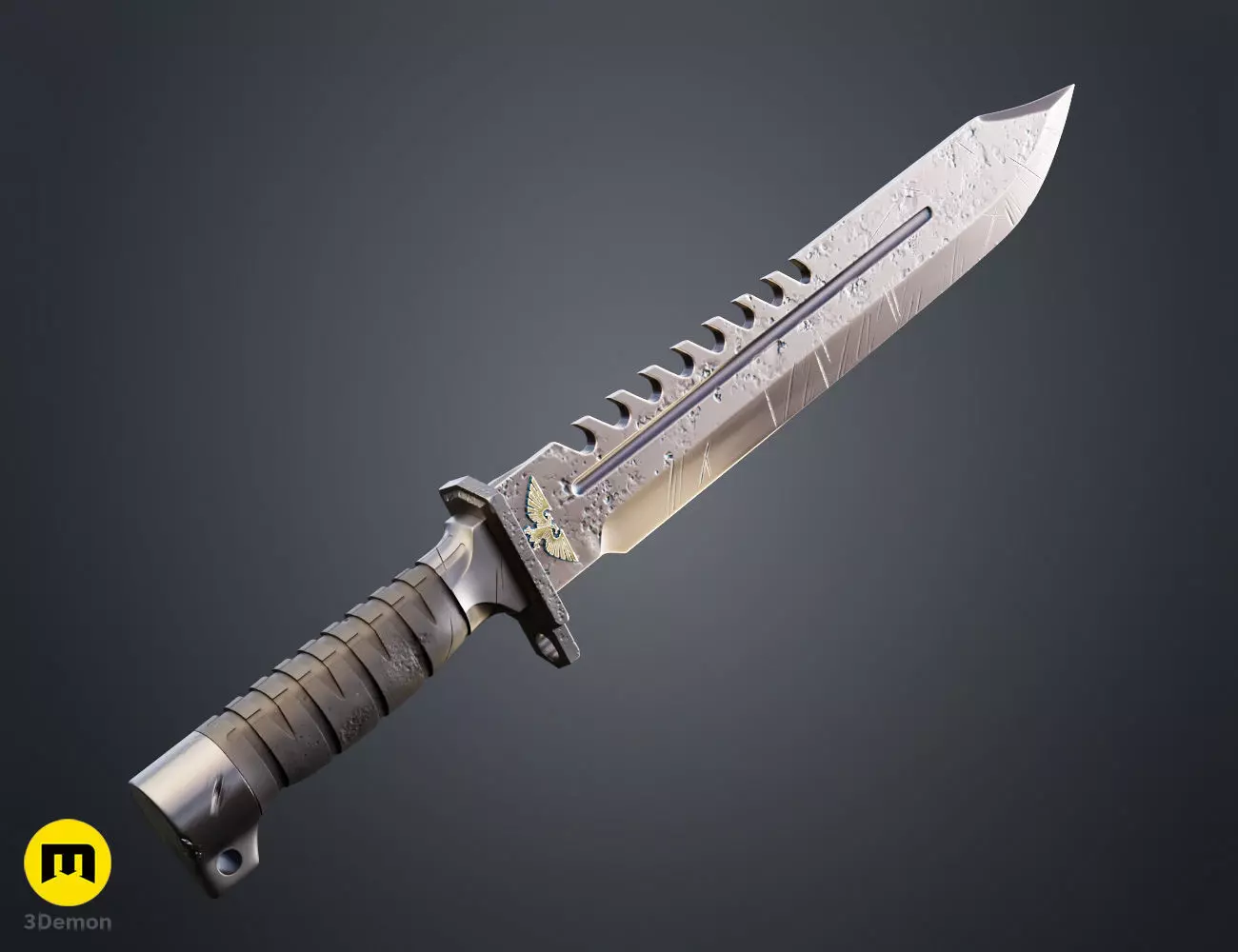 Combat Knife - Standard Issue Free 3D print model_6