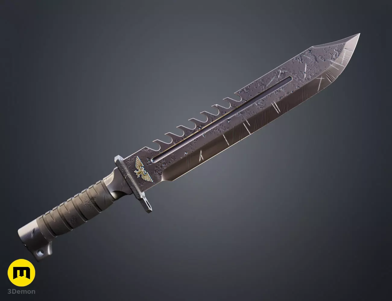 Combat Knife - Standard Issue Free 3D print model_9