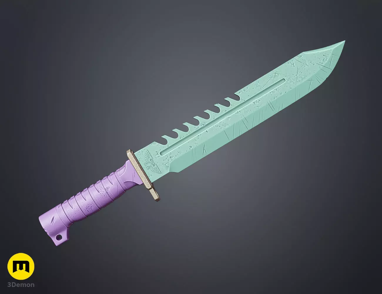 Combat Knife - Standard Issue Free 3D print model_4
