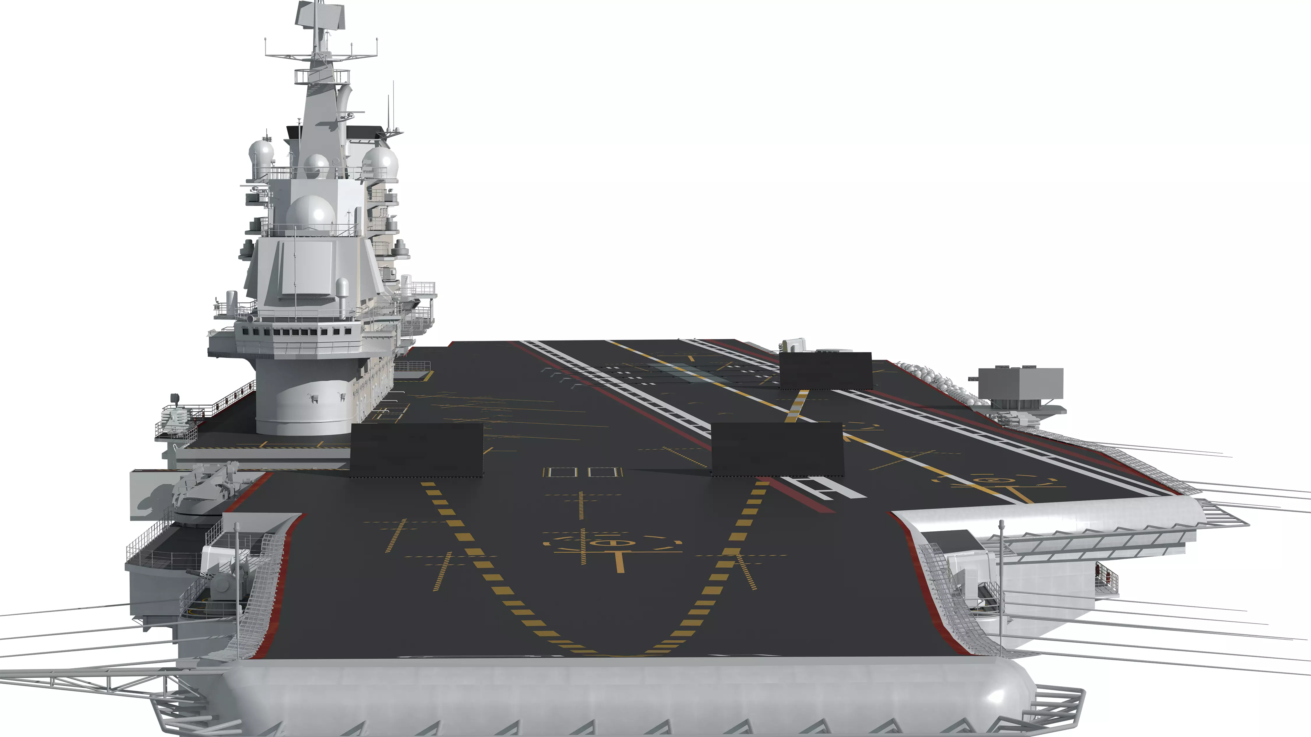 Chinese aircraft carriers CV16 CV17 CV18 with carrier-based 3D model_22