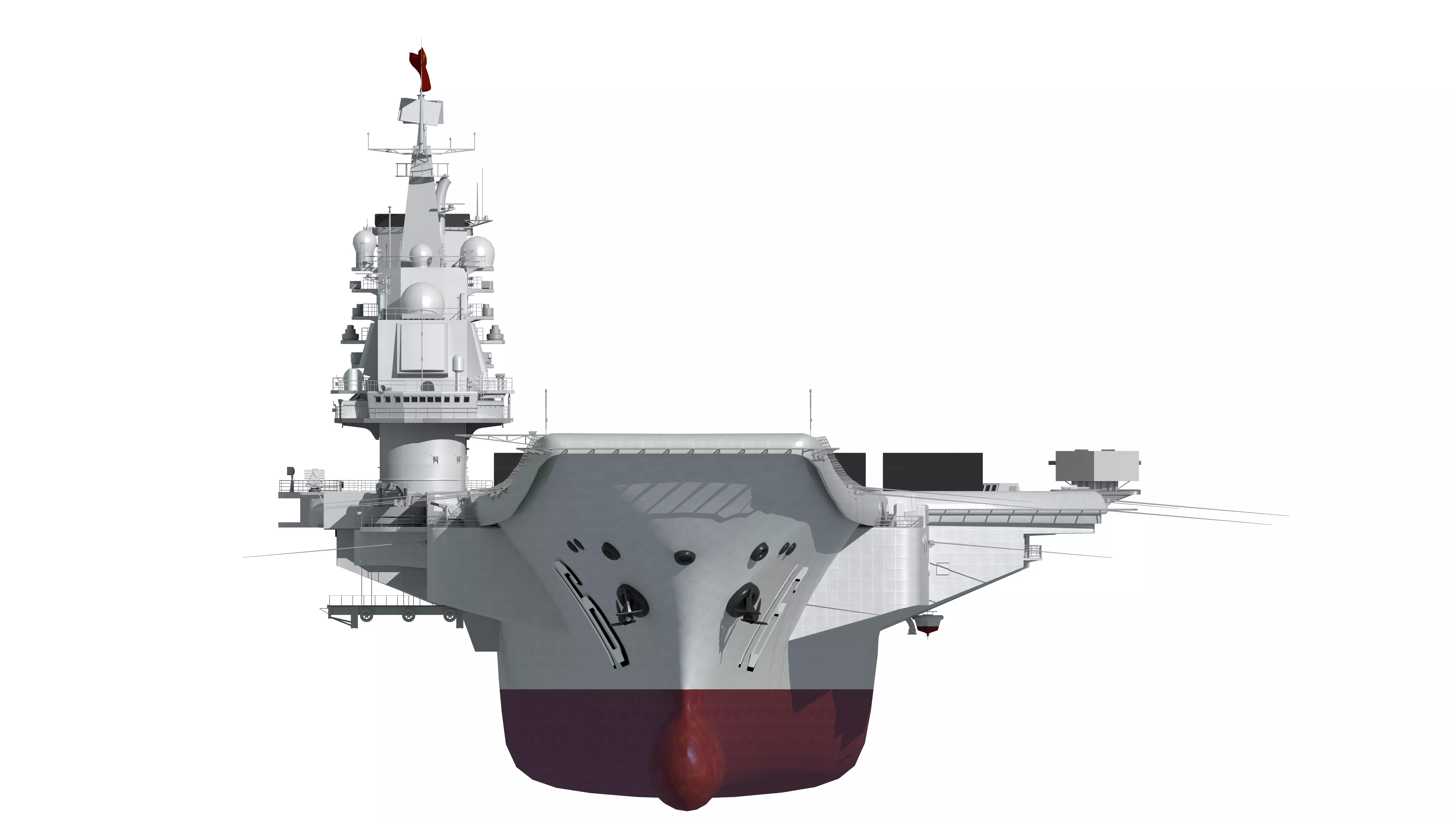 Chinese aircraft carriers CV16 CV17 CV18 with carrier-based 3D model_34