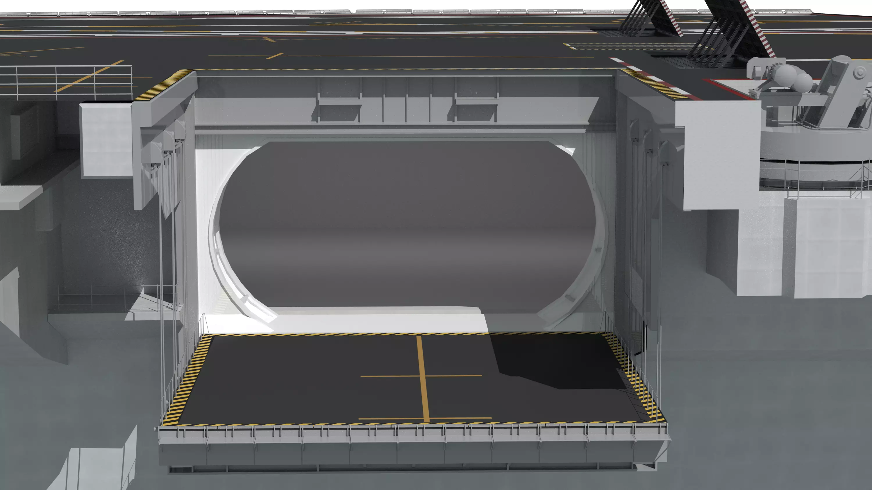 Chinese aircraft carriers CV16 CV17 CV18 with carrier-based 3D model_47