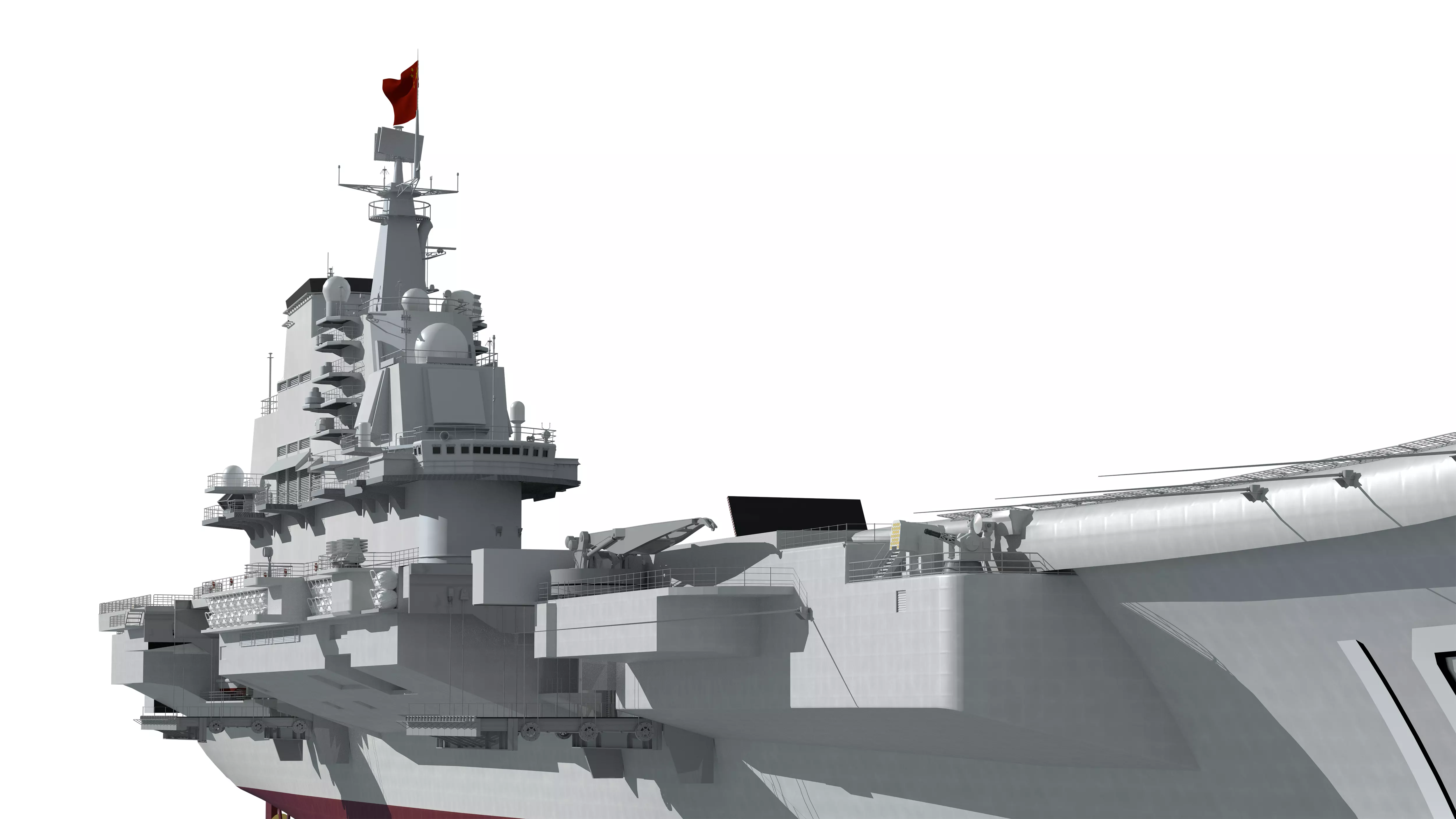 Chinese aircraft carriers CV16 CV17 CV18 with carrier-based 3D model_21