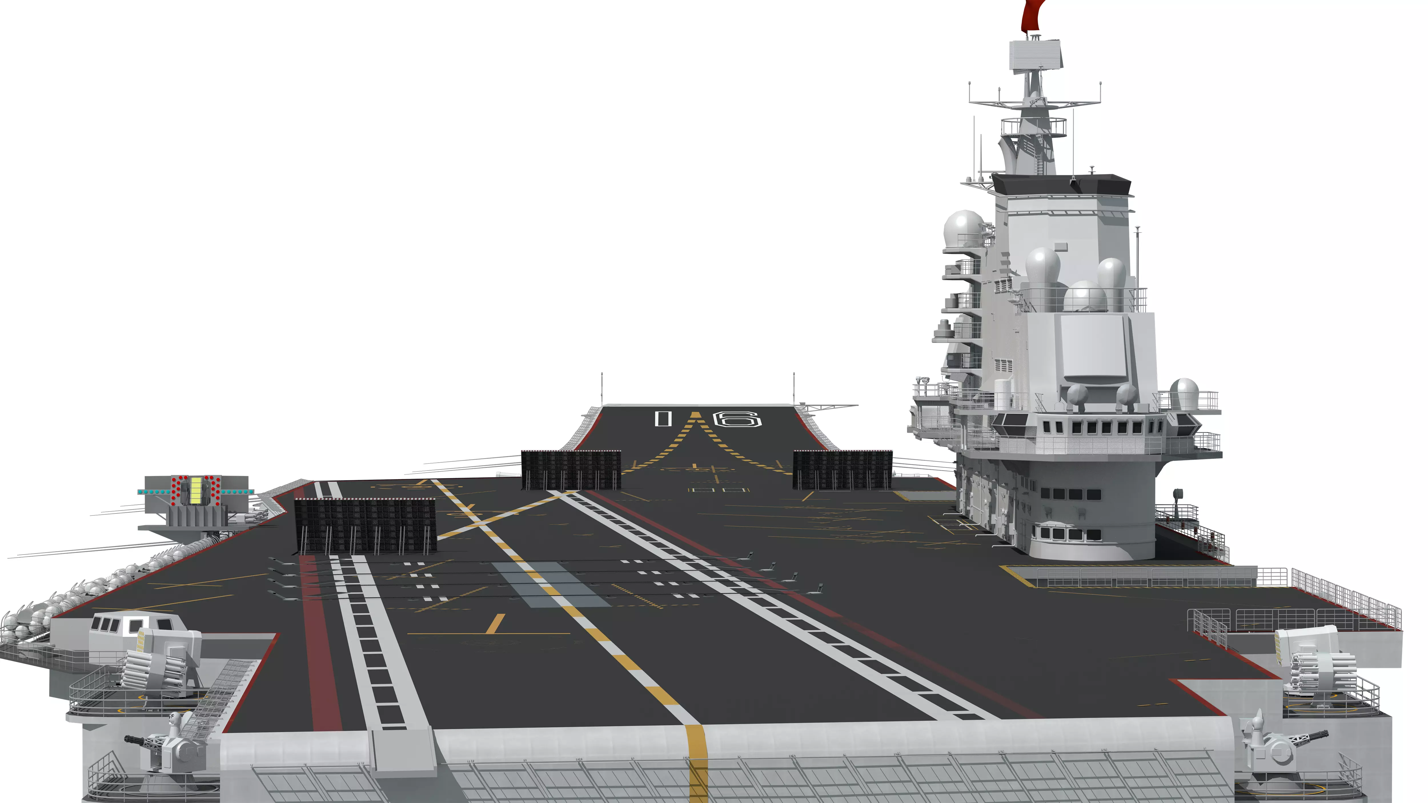 Chinese aircraft carriers CV16 CV17 CV18 with carrier-based 3D model_23