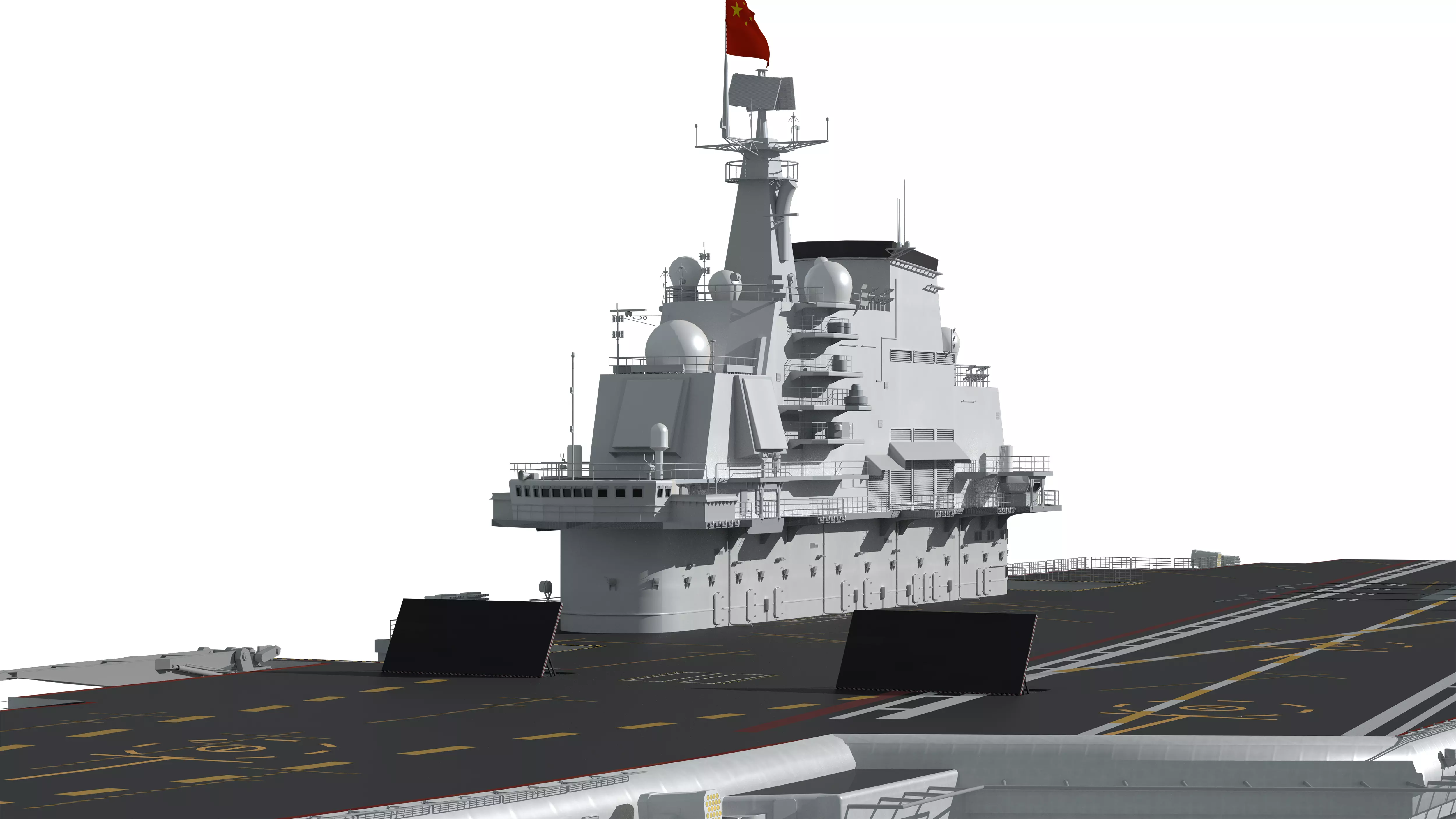 Chinese aircraft carriers CV16 CV17 CV18 with carrier-based 3D model_20