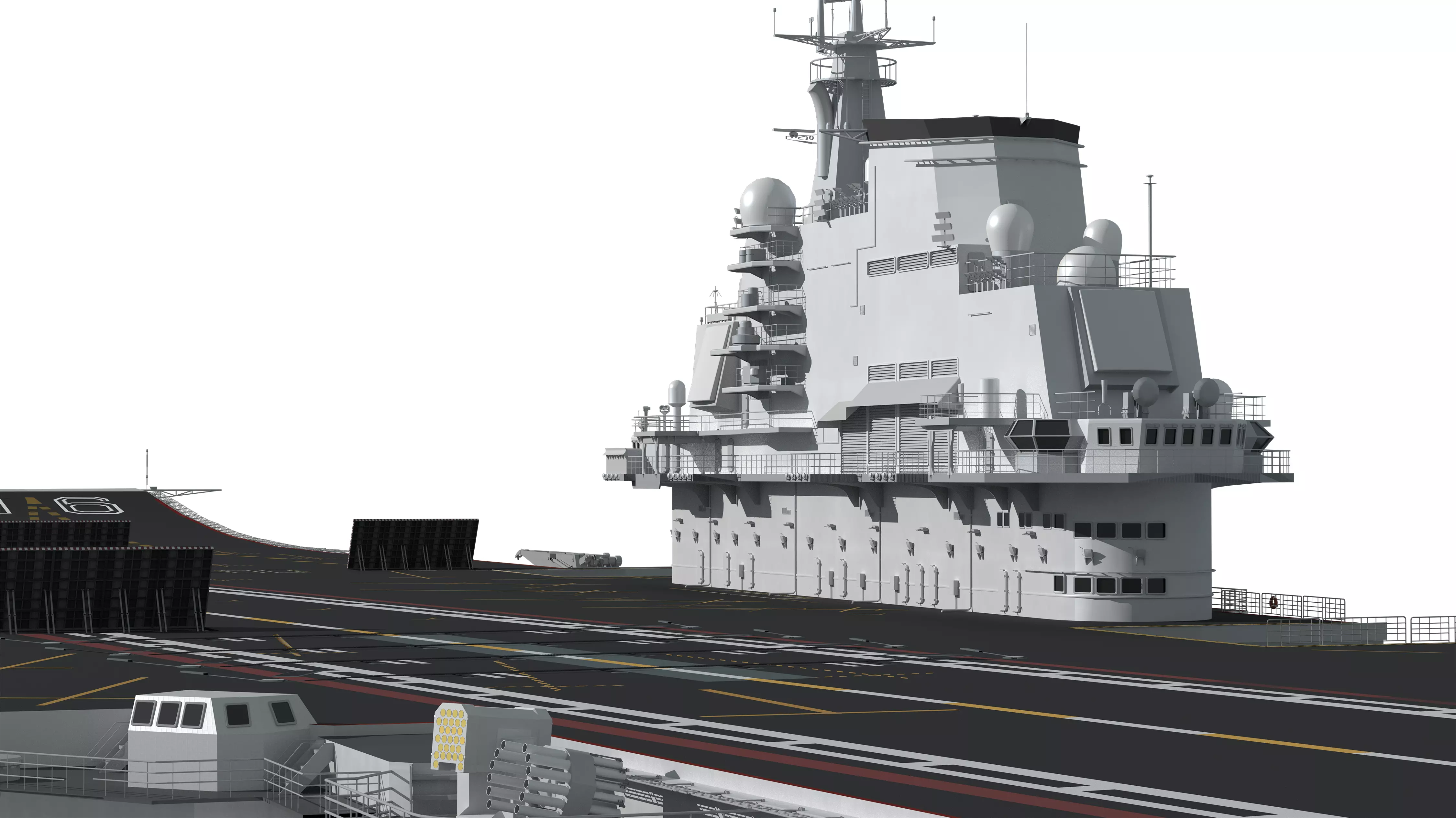 Chinese aircraft carriers CV16 CV17 CV18 with carrier-based 3D model_25