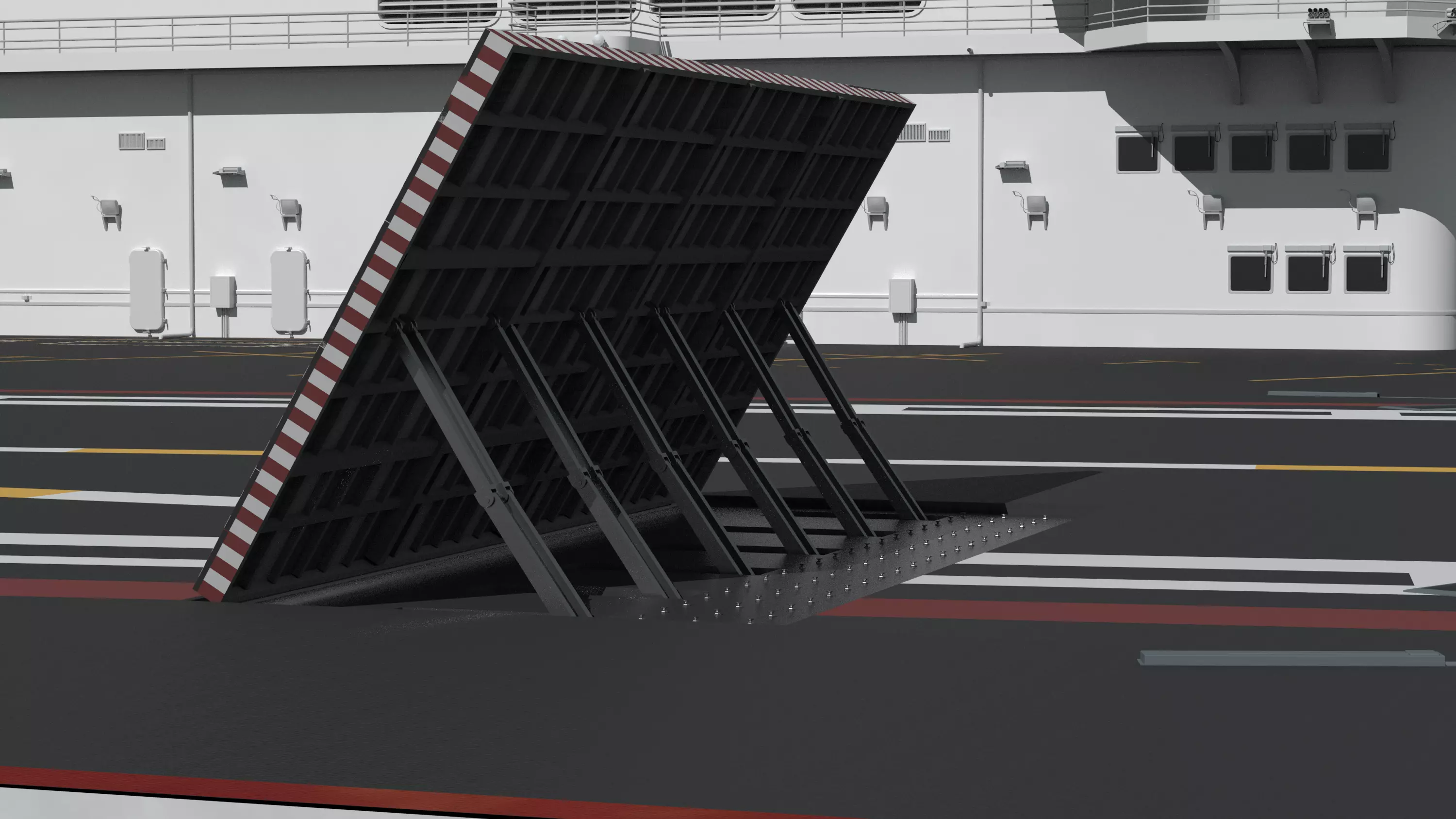 Chinese aircraft carriers CV16 CV17 CV18 with carrier-based 3D model_28