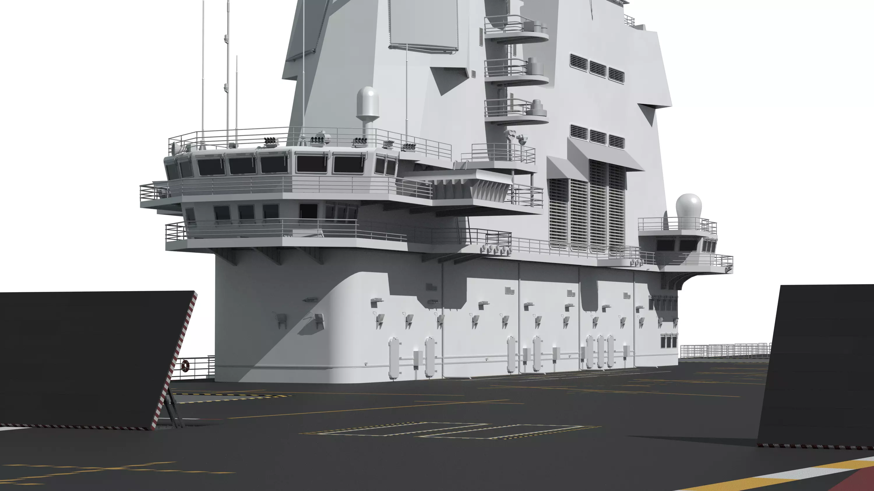 Chinese aircraft carriers CV16 CV17 CV18 with carrier-based 3D model_49