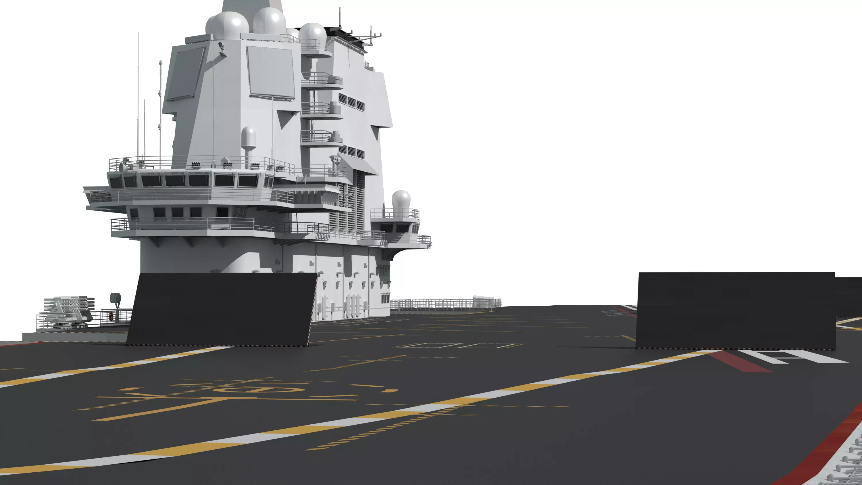 Chinese aircraft carriers CV16 CV17 CV18 with carrier-based 3D model_52