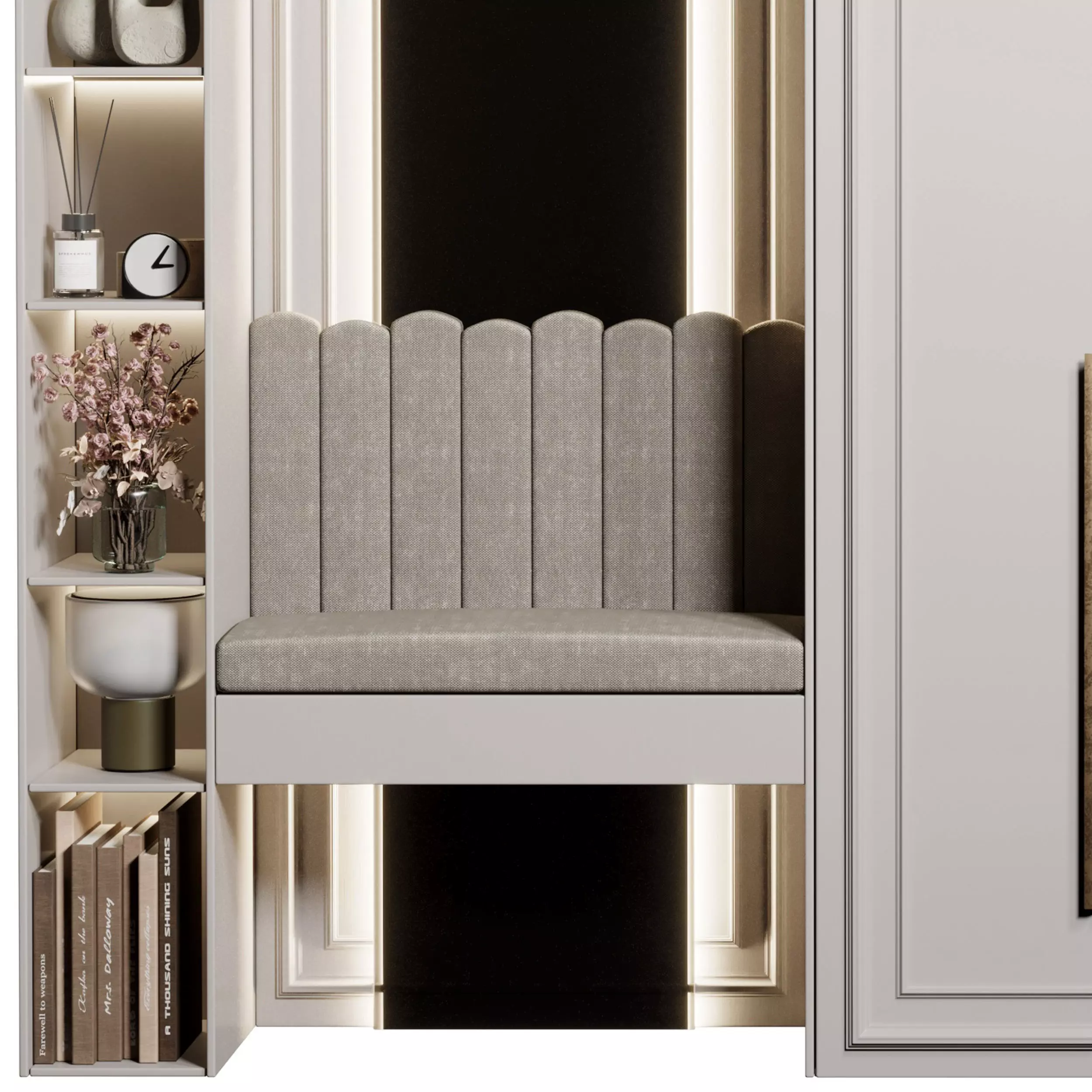 Hallway in a Classic Wardrobe style 16 3D model_2