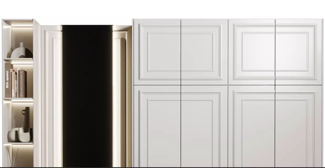 Hallway in a Classic Wardrobe style 16 3D model_5