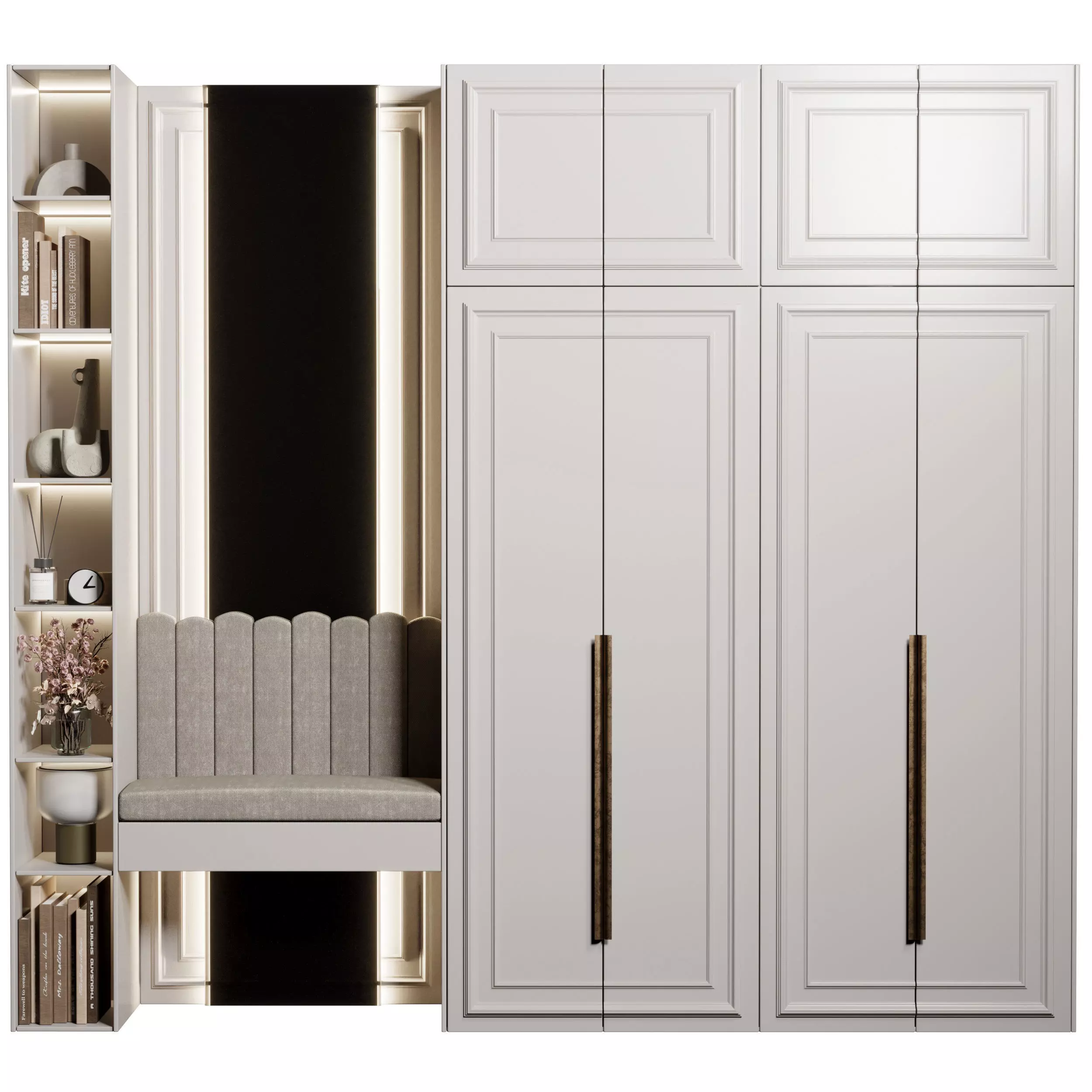 Hallway in a Classic Wardrobe style 16 3D model_0