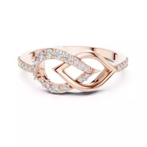 Round Cut Diamond Pear and Marquise Shape Ring 3DM STL Video