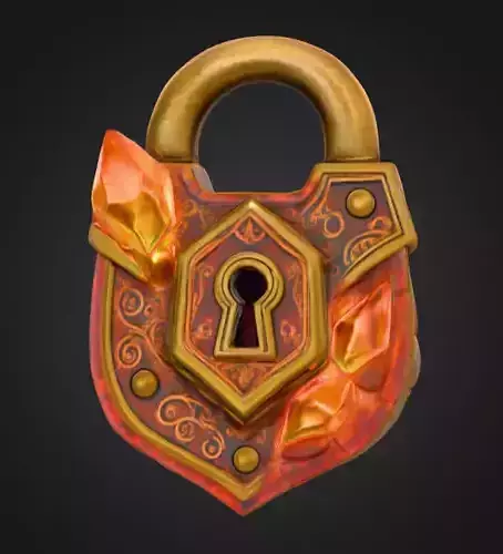 Ember Lock Low-poly 3D model