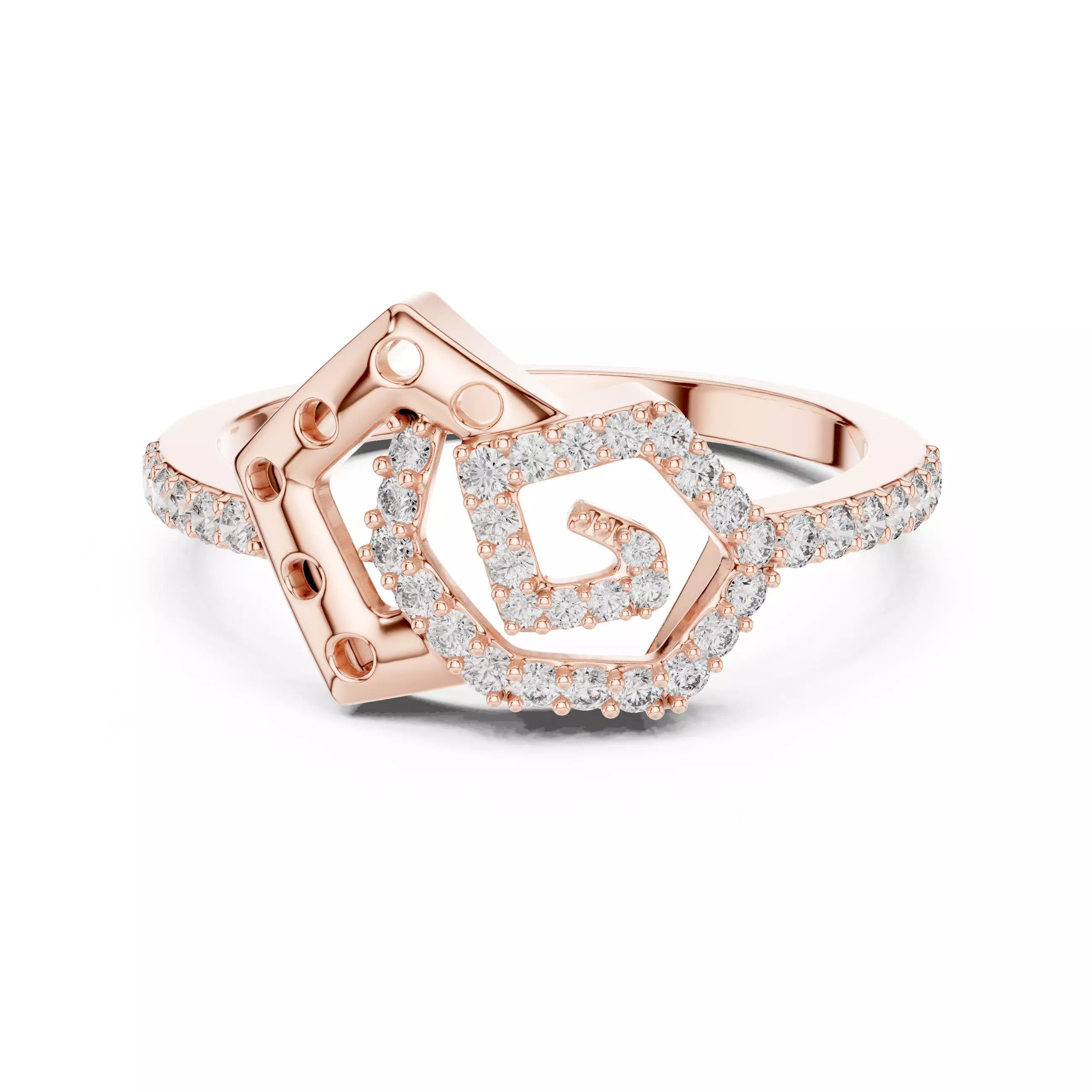 Round Cut Diamond Engagement Wedding Ring 3DM STL Video 3D print model_0