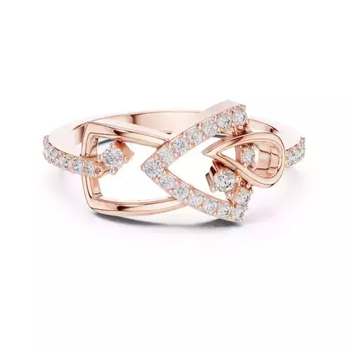 Round Diamond Fancy Design Wedding Ring 3DM STL Video