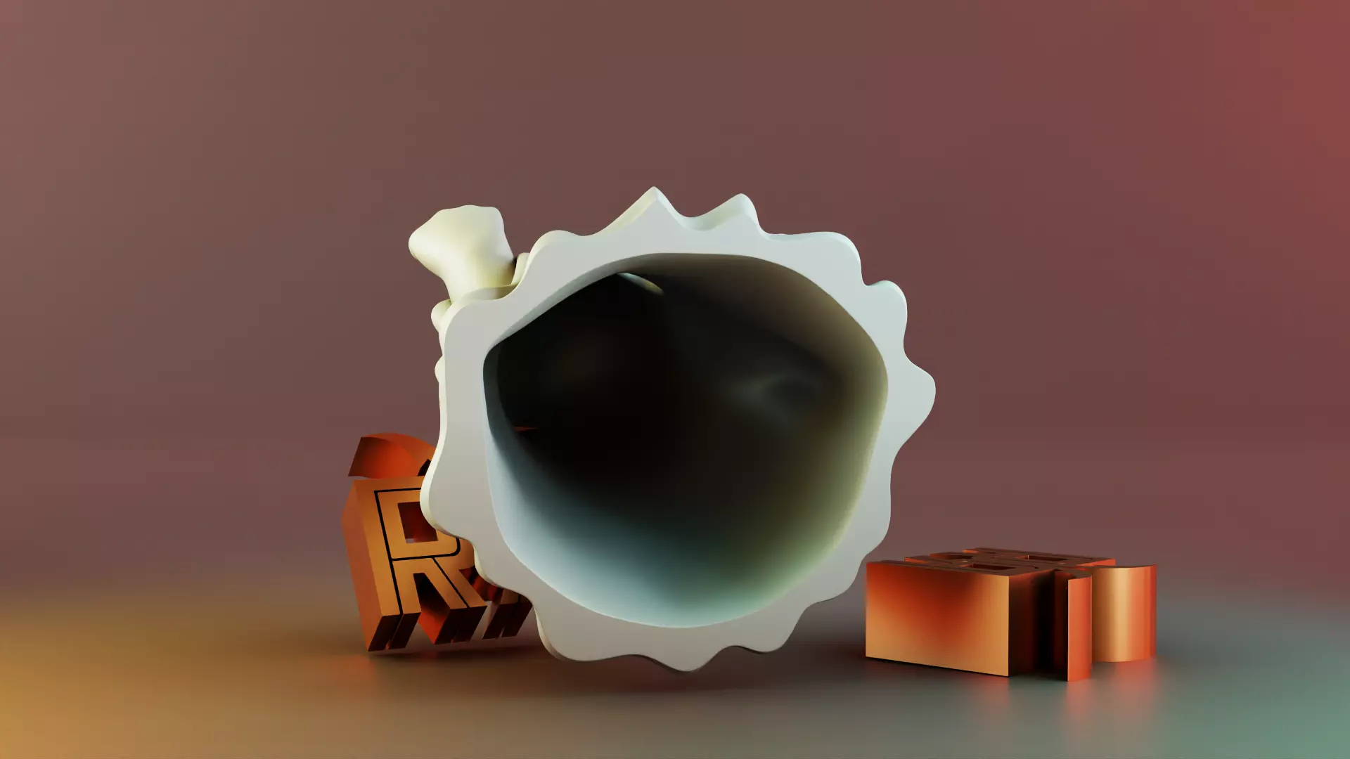 Middle Finger Halloween Ghost 3D print model_6