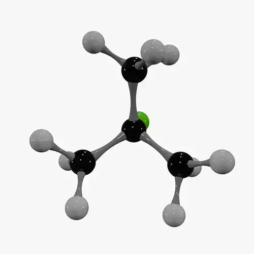 T Butyl Chloride Molecule