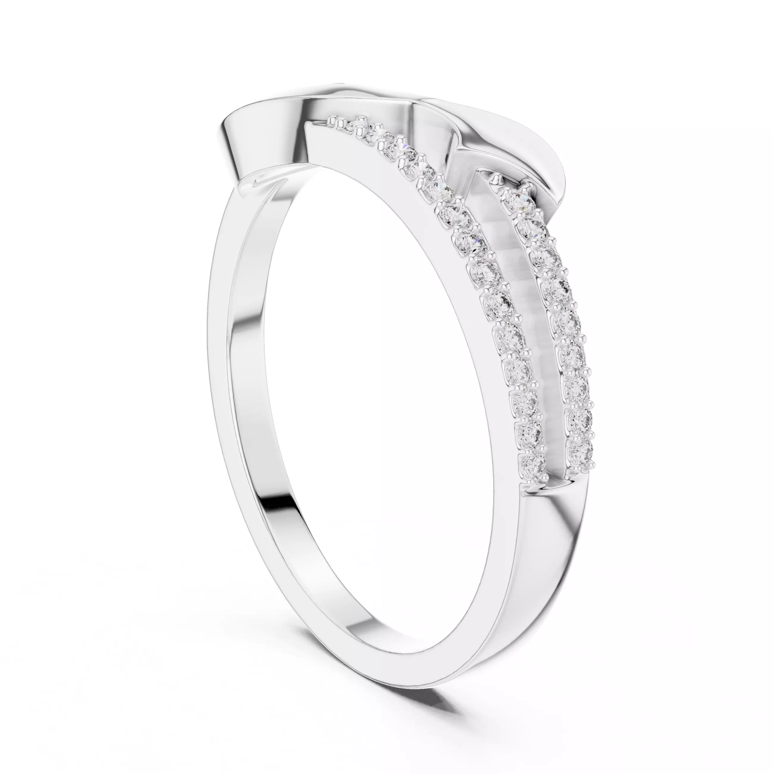Round Cut Diamond Engagement Wedding Ring 3DM STL Video 3D print model_4