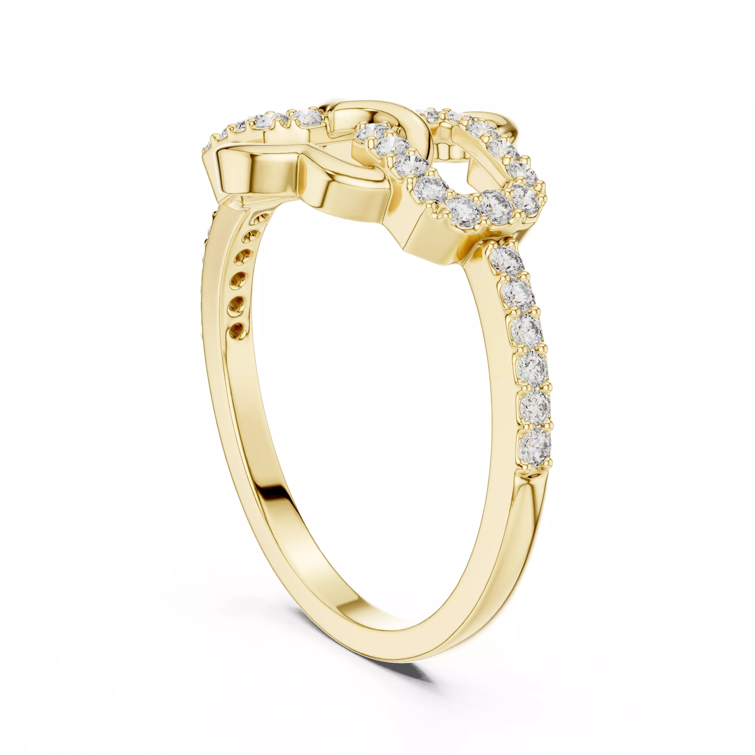 Round Cut Diamond Engagement Wedding Ring 3DM STL Video 3D print model_6