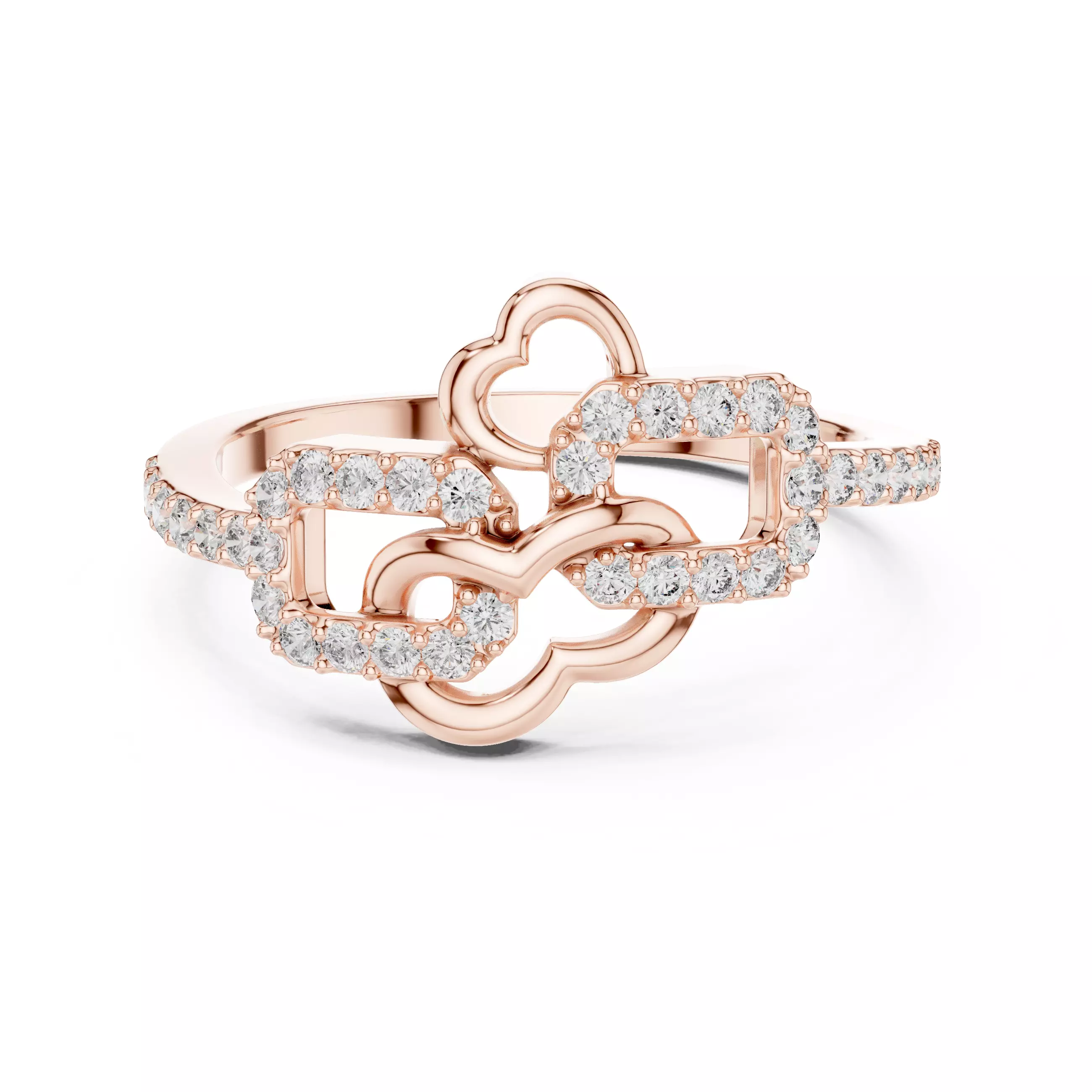 Round Cut Diamond Engagement Wedding Ring 3DM STL Video 3D print model_0
