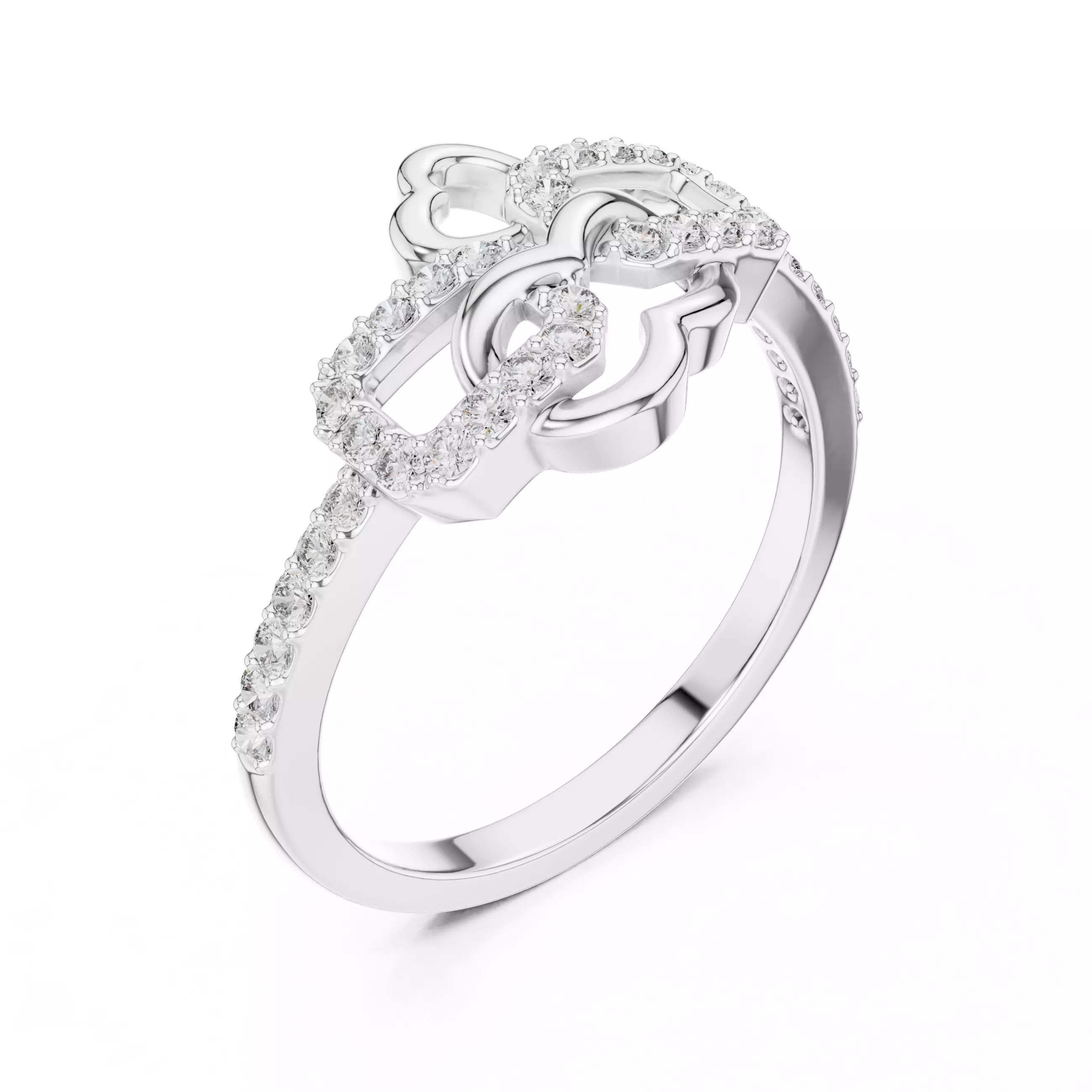 Round Cut Diamond Engagement Wedding Ring 3DM STL Video 3D print model_10