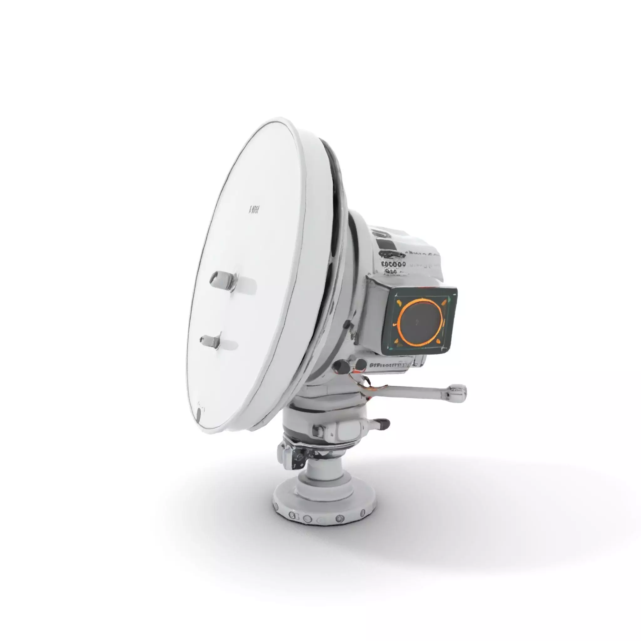 Silver Satellite Dish model pack Low-poly 3D model_6