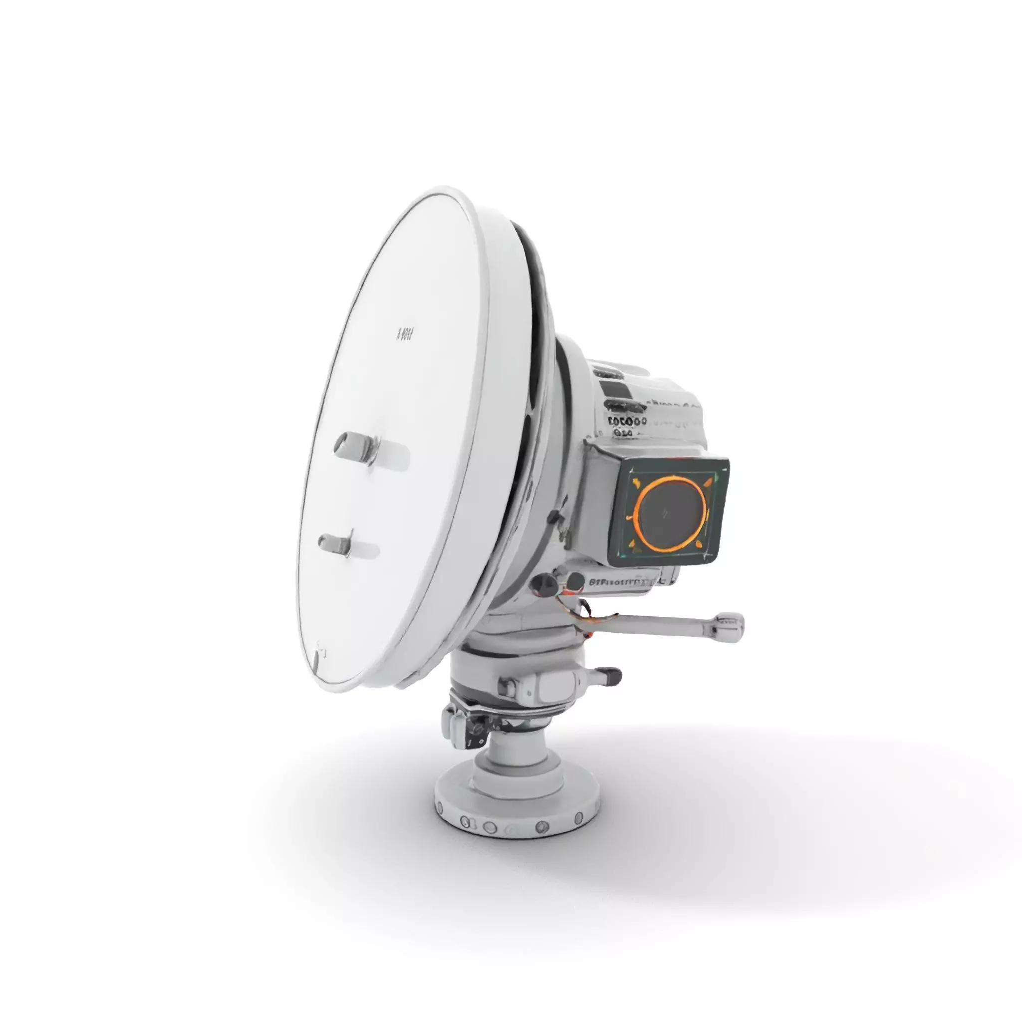 Silver Satellite Dish model pack Low-poly 3D model_0