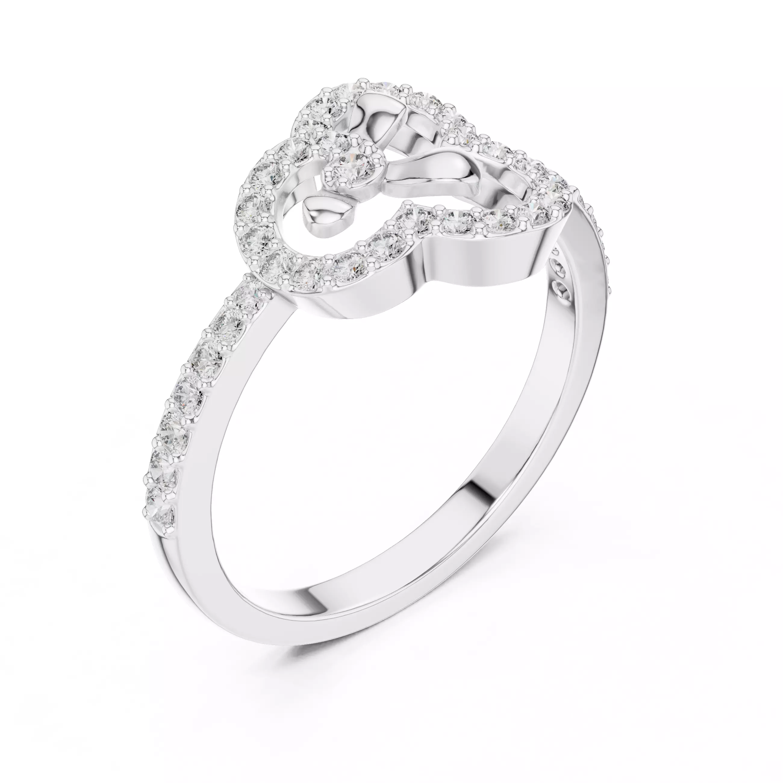 Round Cut Diamond Engagement Wedding Ring 3DM STL Video 3D print model_10