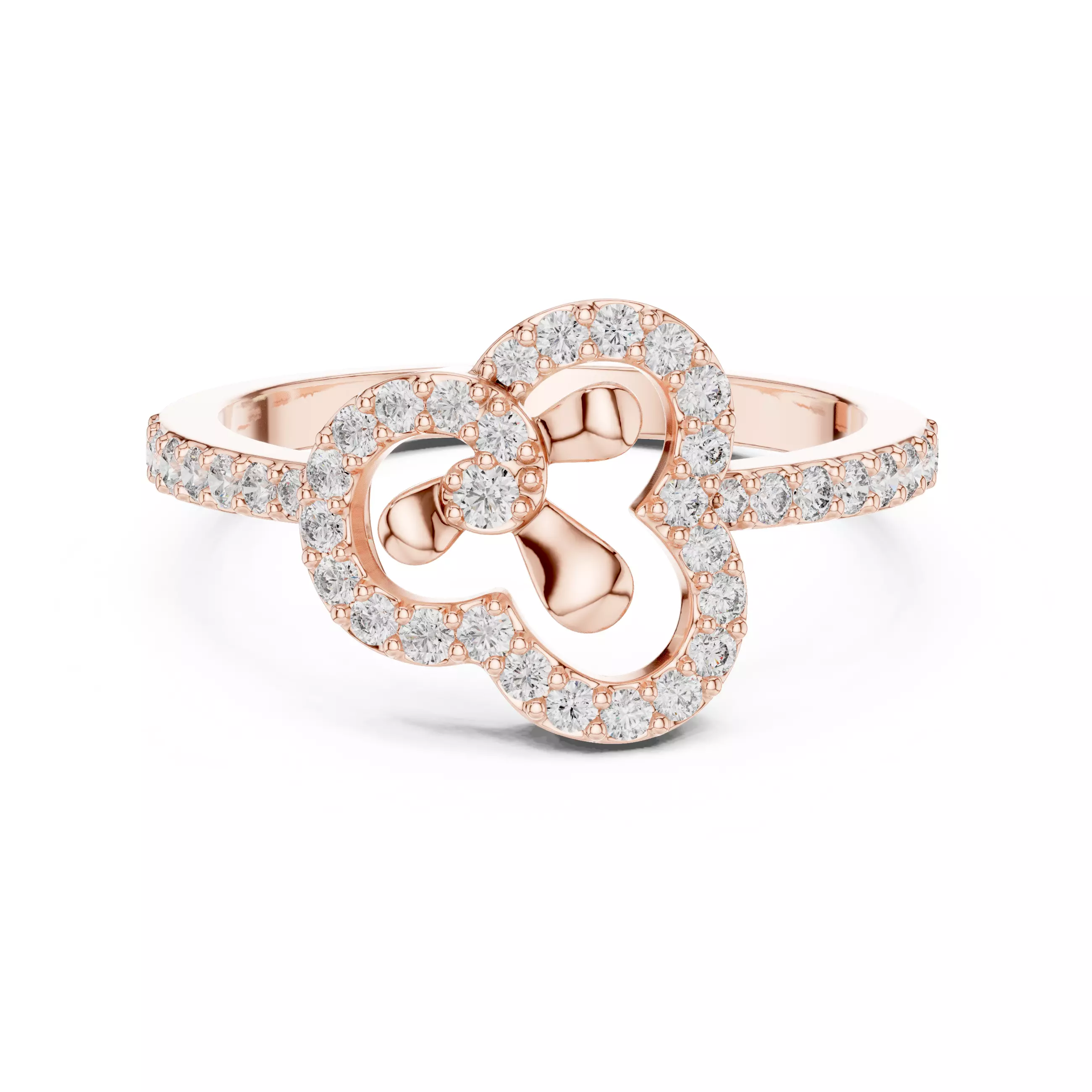 Round Cut Diamond Engagement Wedding Ring 3DM STL Video 3D print model_0