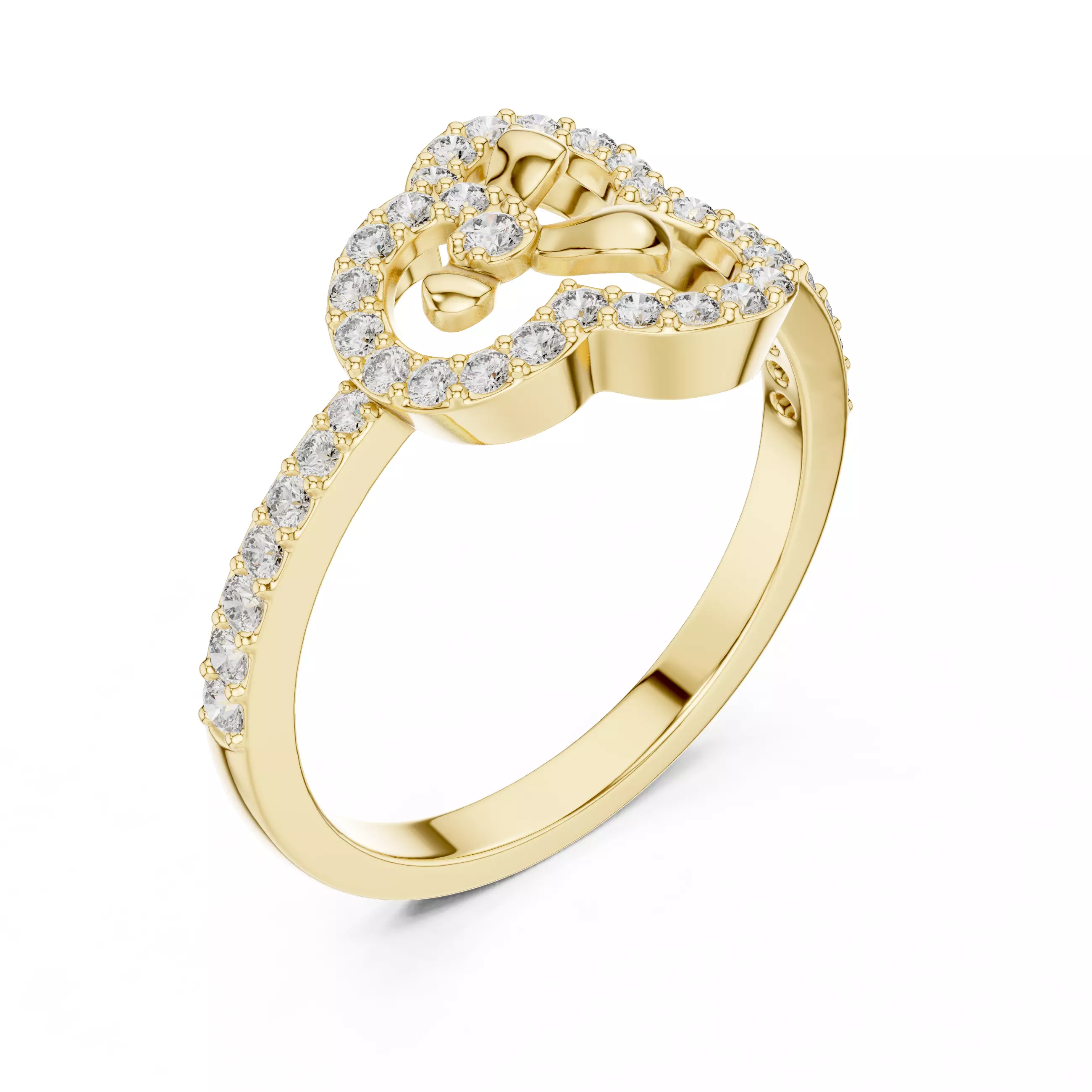 Round Cut Diamond Engagement Wedding Ring 3DM STL Video 3D print model_7