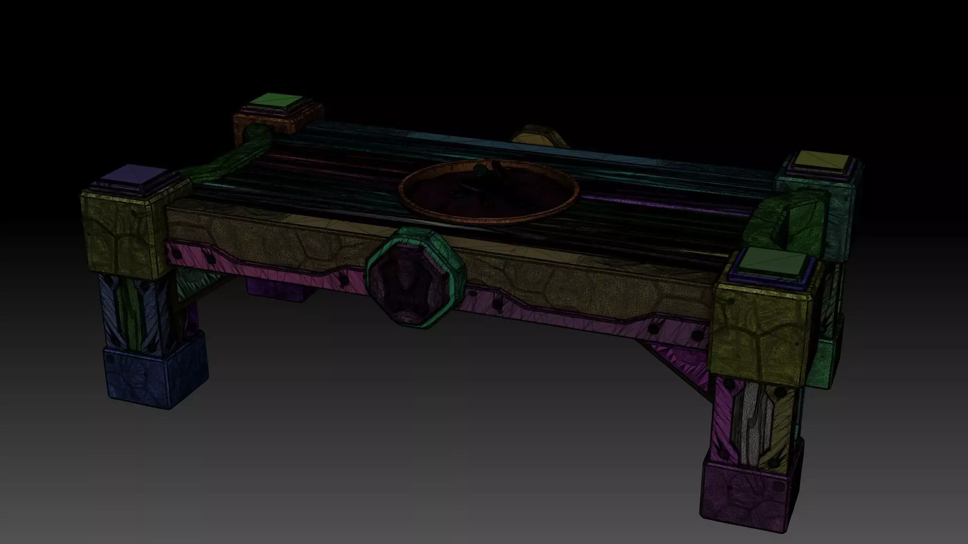 Stylized table dwarf 3D model_9