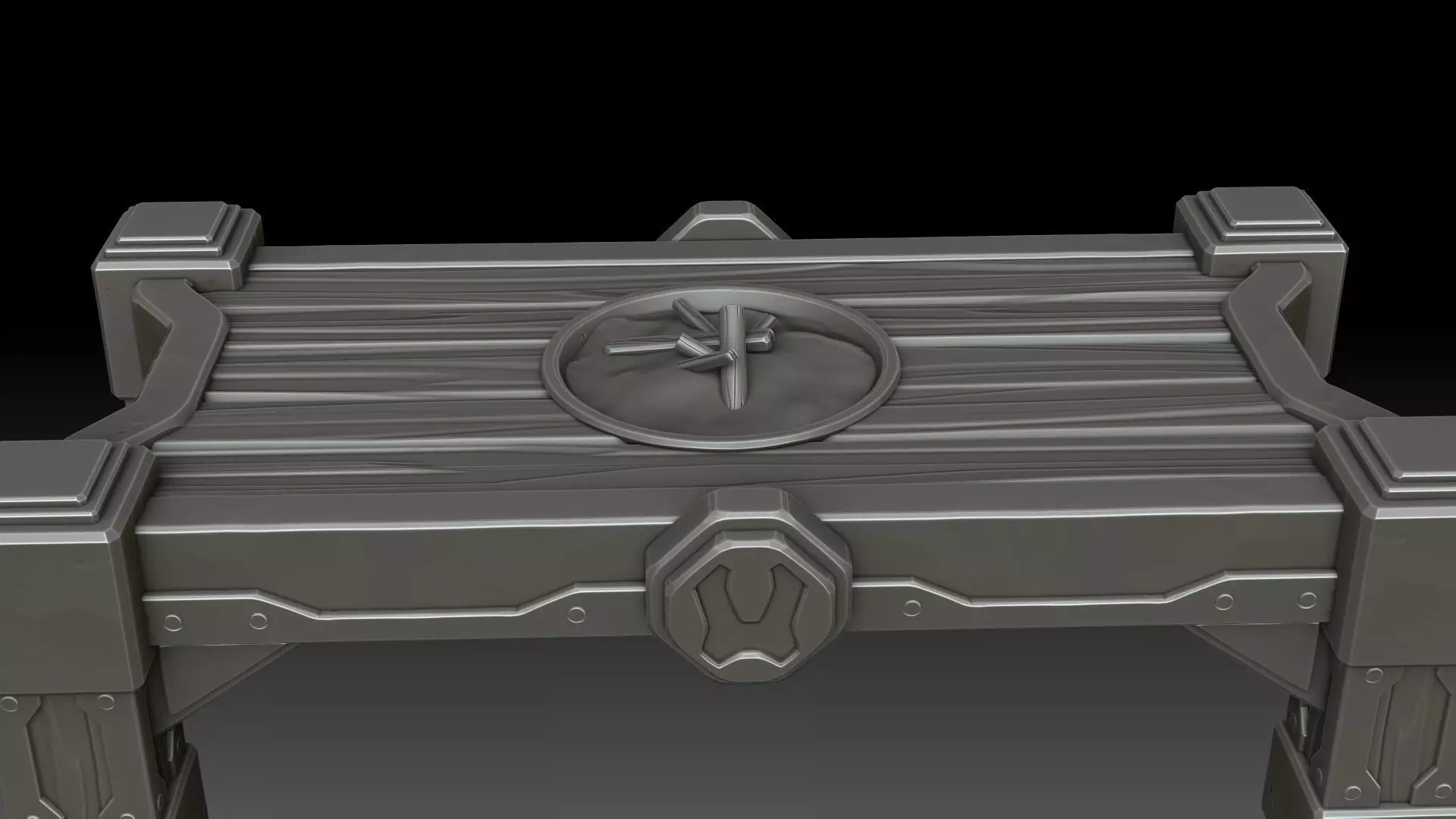 Stylized table dwarf 3D model_3