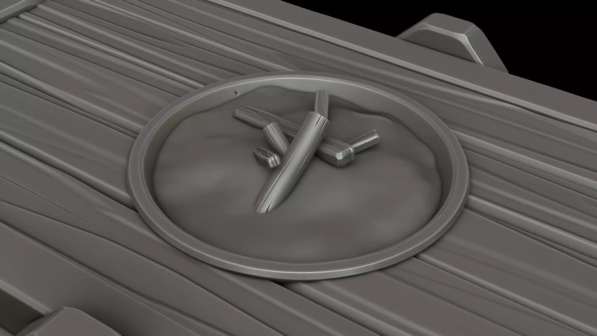 Stylized table dwarf 3D model_5