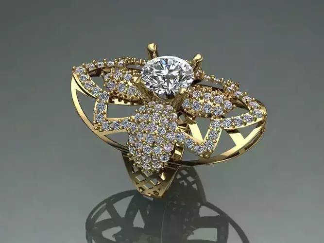 Ring diamond women new arrival jewelry gold silver design
