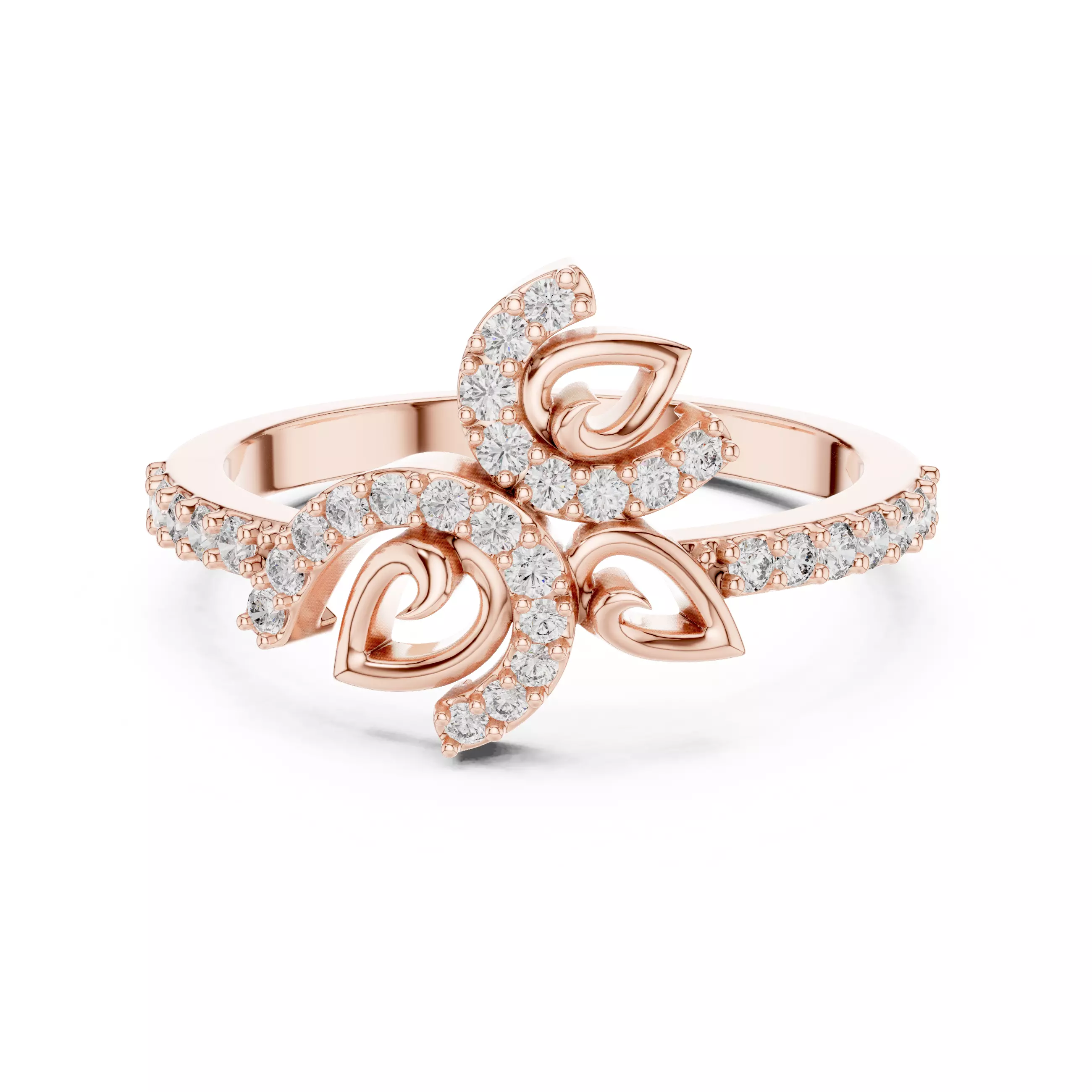 Round Cut Diamond Engagement Wedding Ring 3DM STL Video 3D print model_0