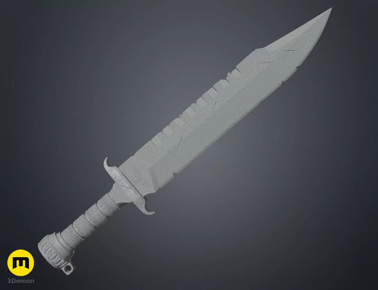 Space Marine Combat Knife Pack 3D print model_15