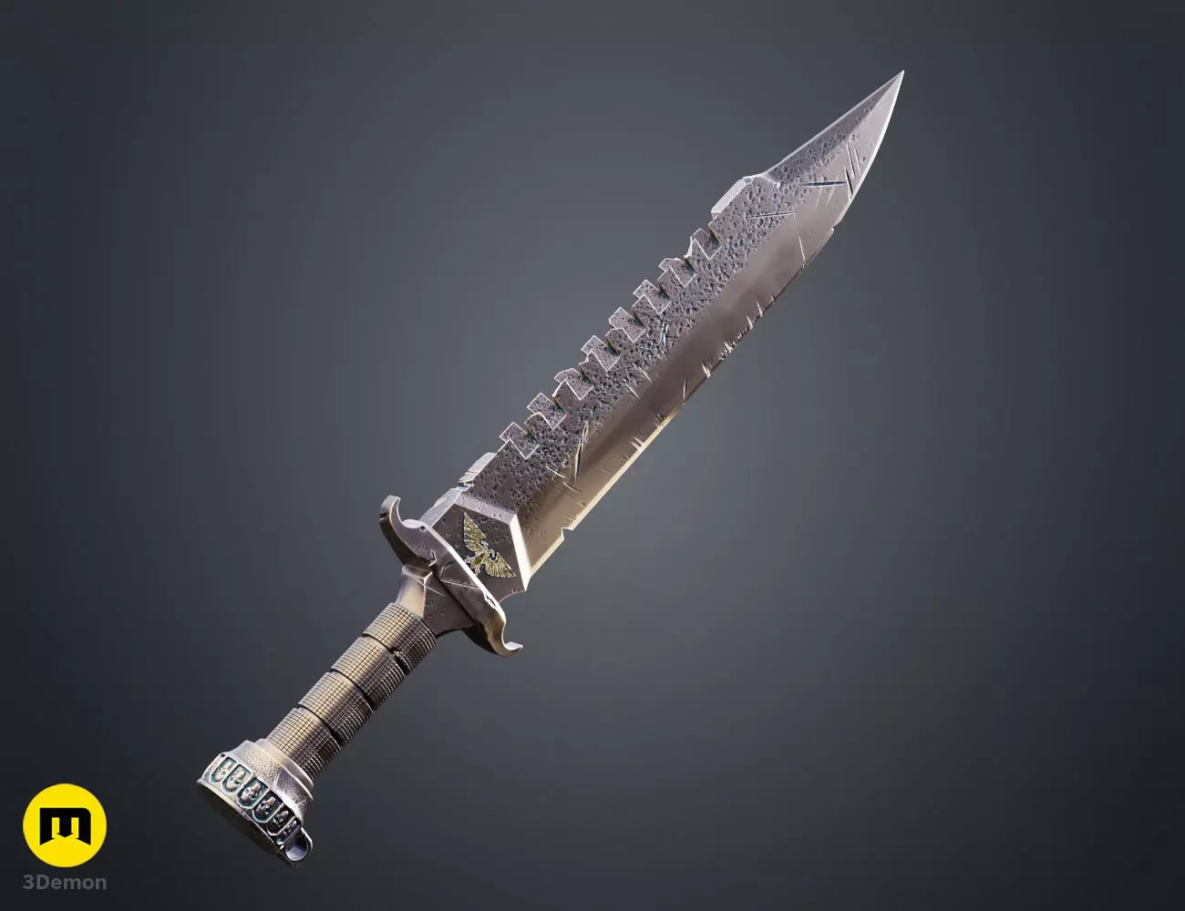 Space Marine Combat Knife Pack 3D print model_5