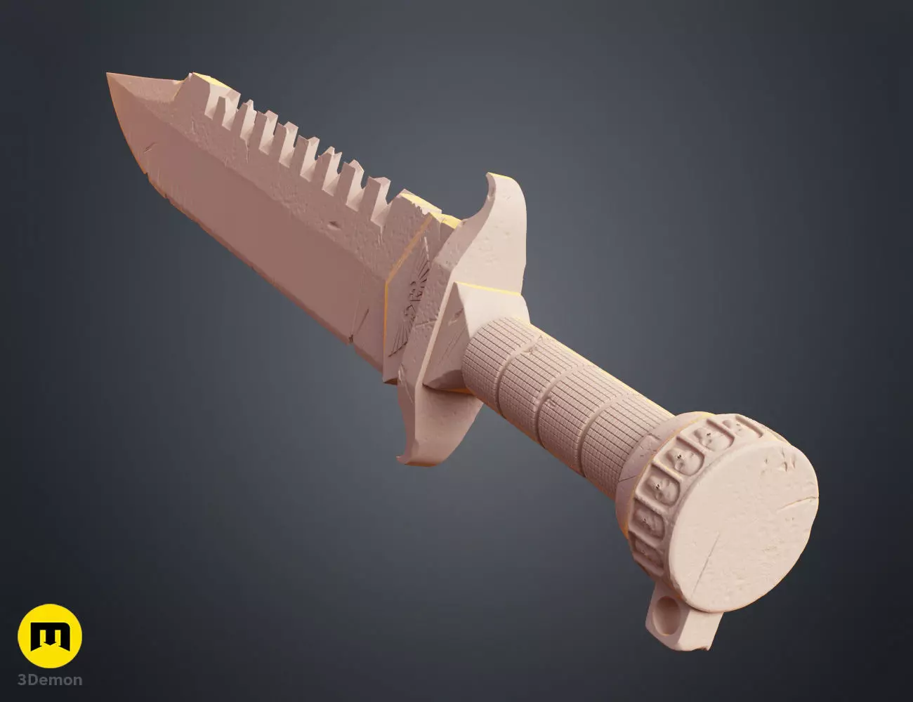 Space Marine Combat Knife Pack 3D print model_14