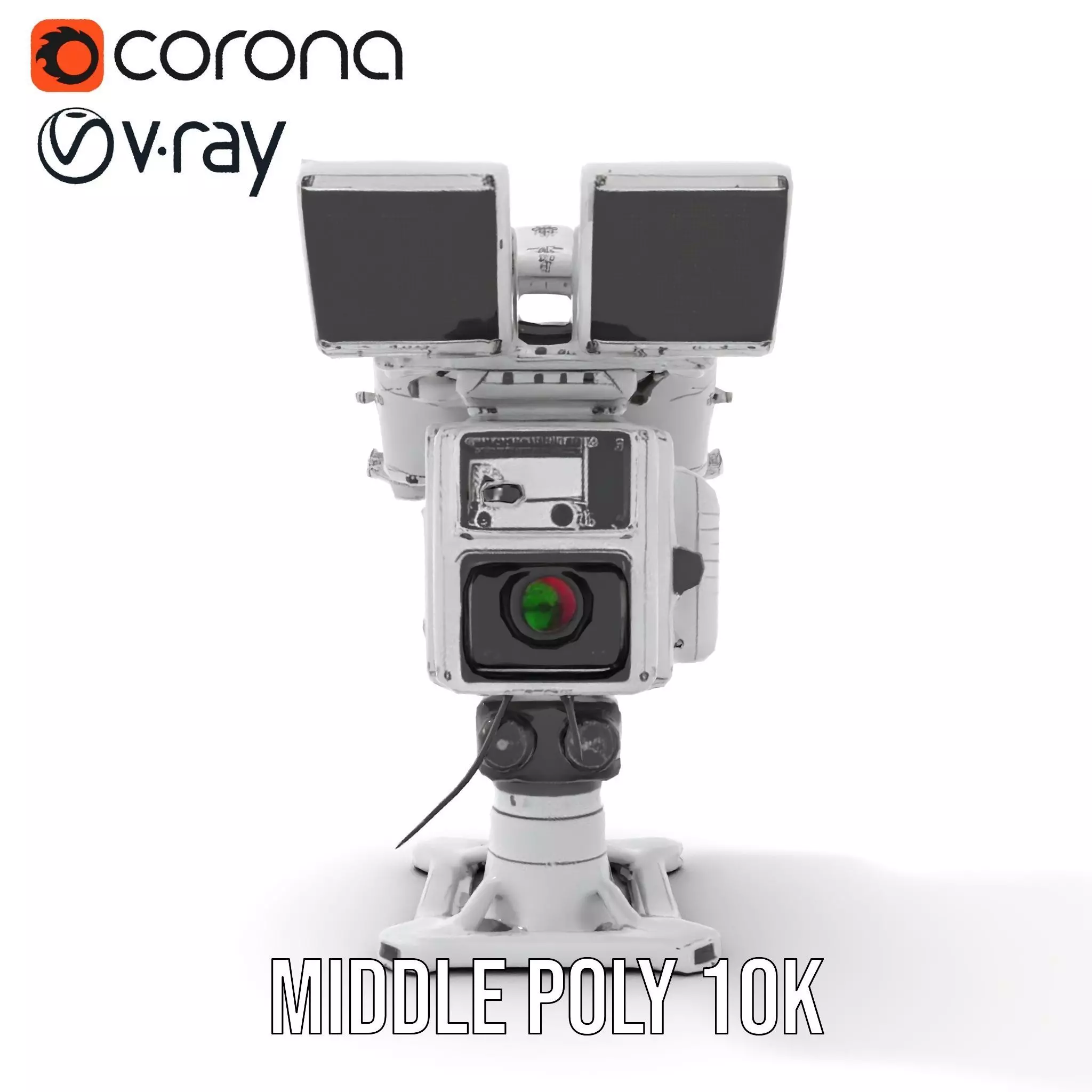 Advanced Surveillance Device model pack Low-poly 3D model_12