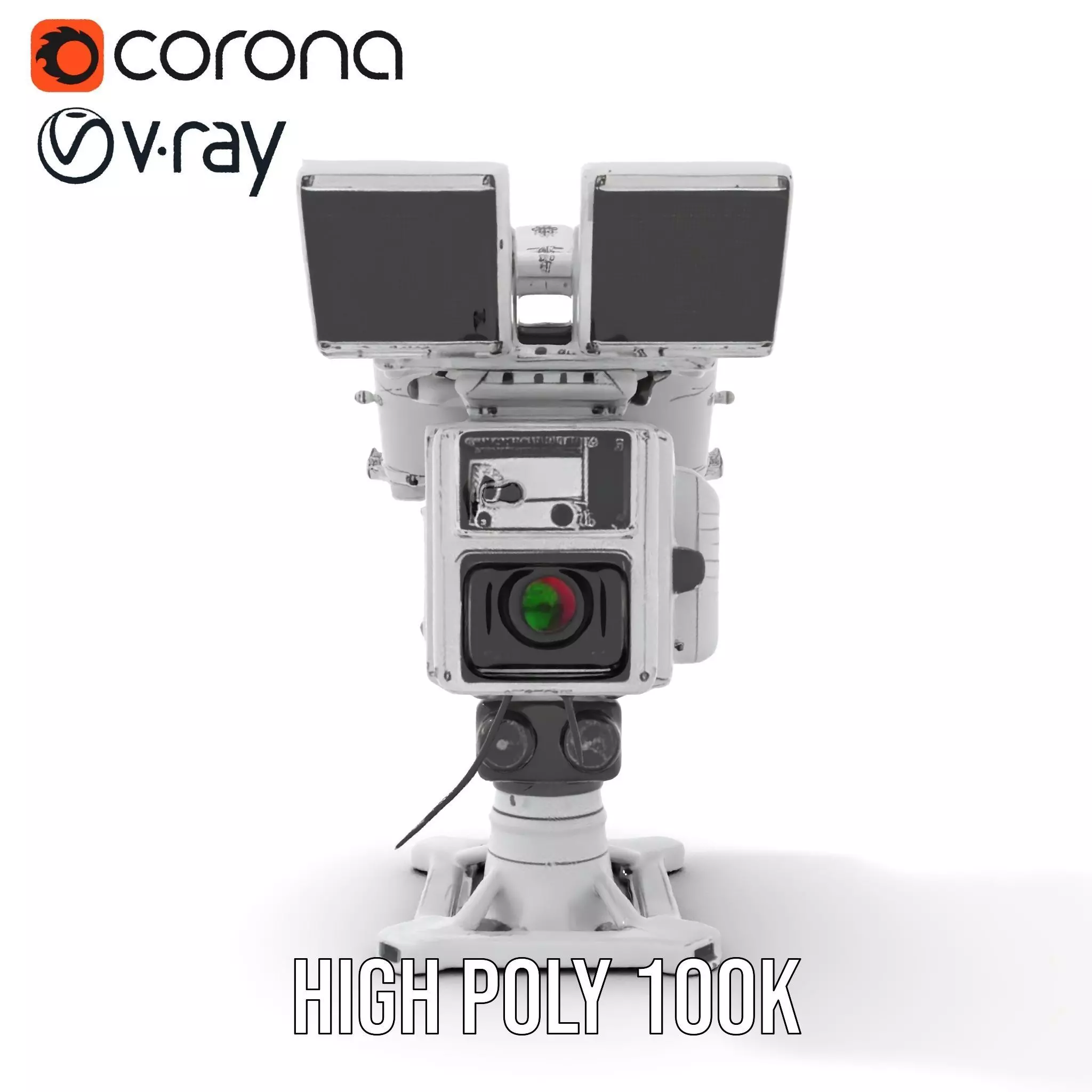 Advanced Surveillance Device model pack Low-poly 3D model_24