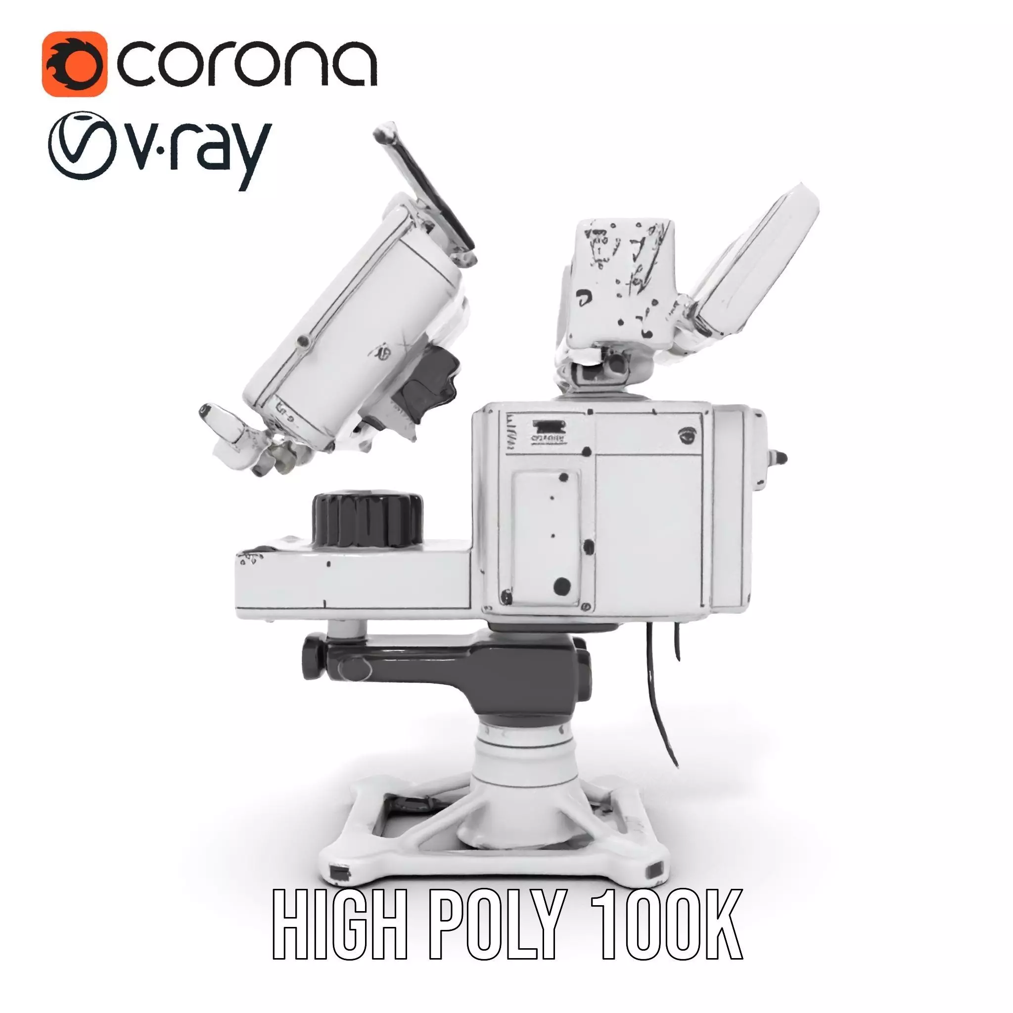 Advanced Surveillance Device model pack Low-poly 3D model_33