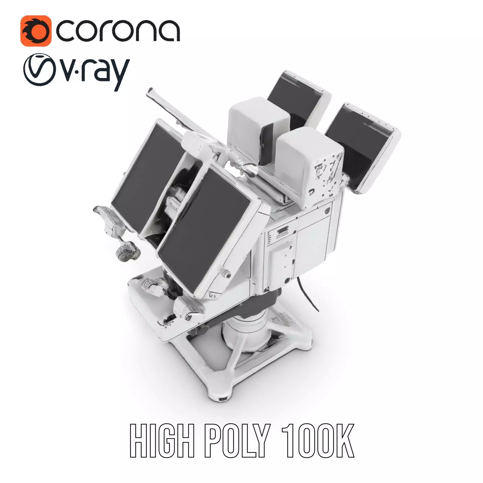 Advanced Surveillance Device model pack Low-poly 3D model_21