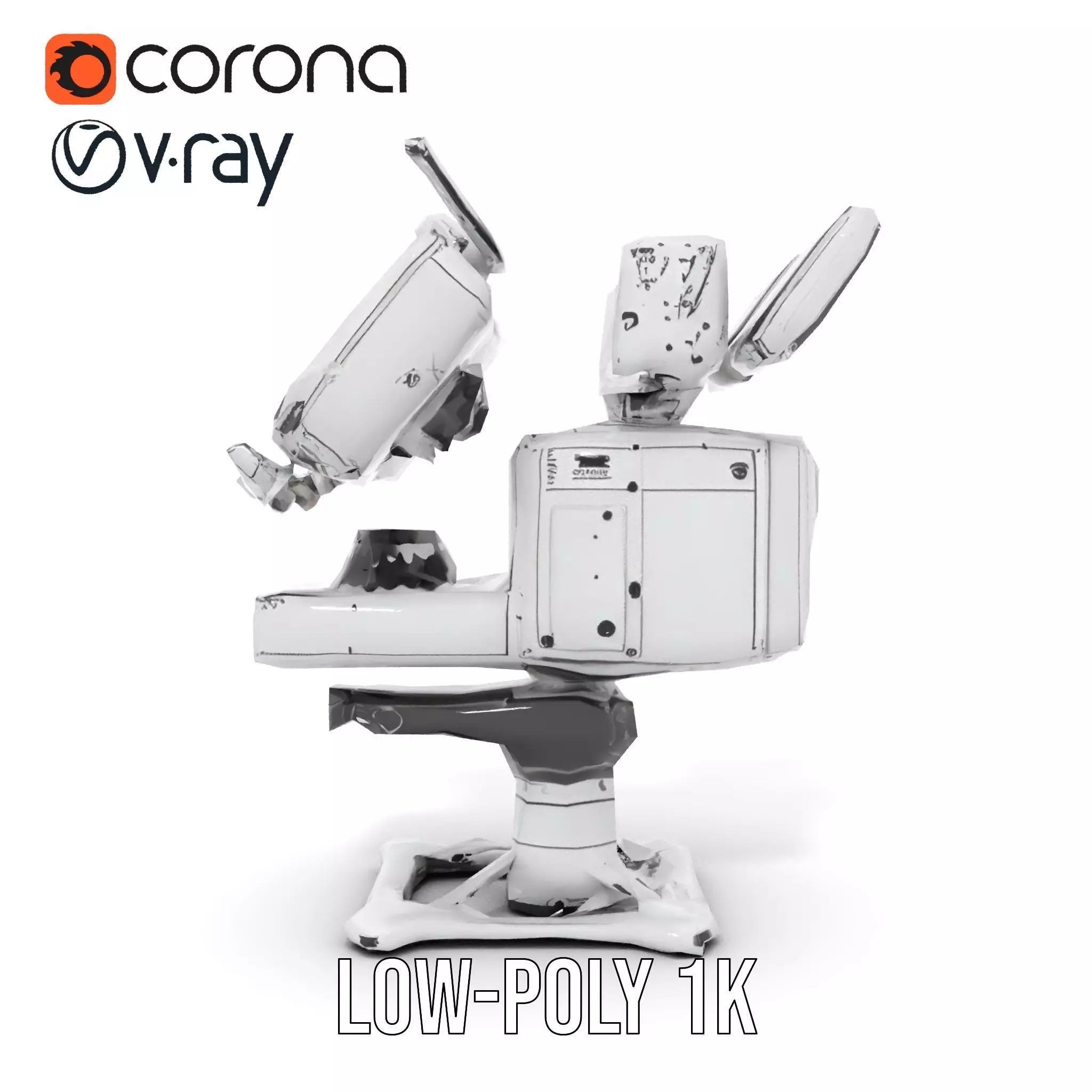 Advanced Surveillance Device model pack Low-poly 3D model_13