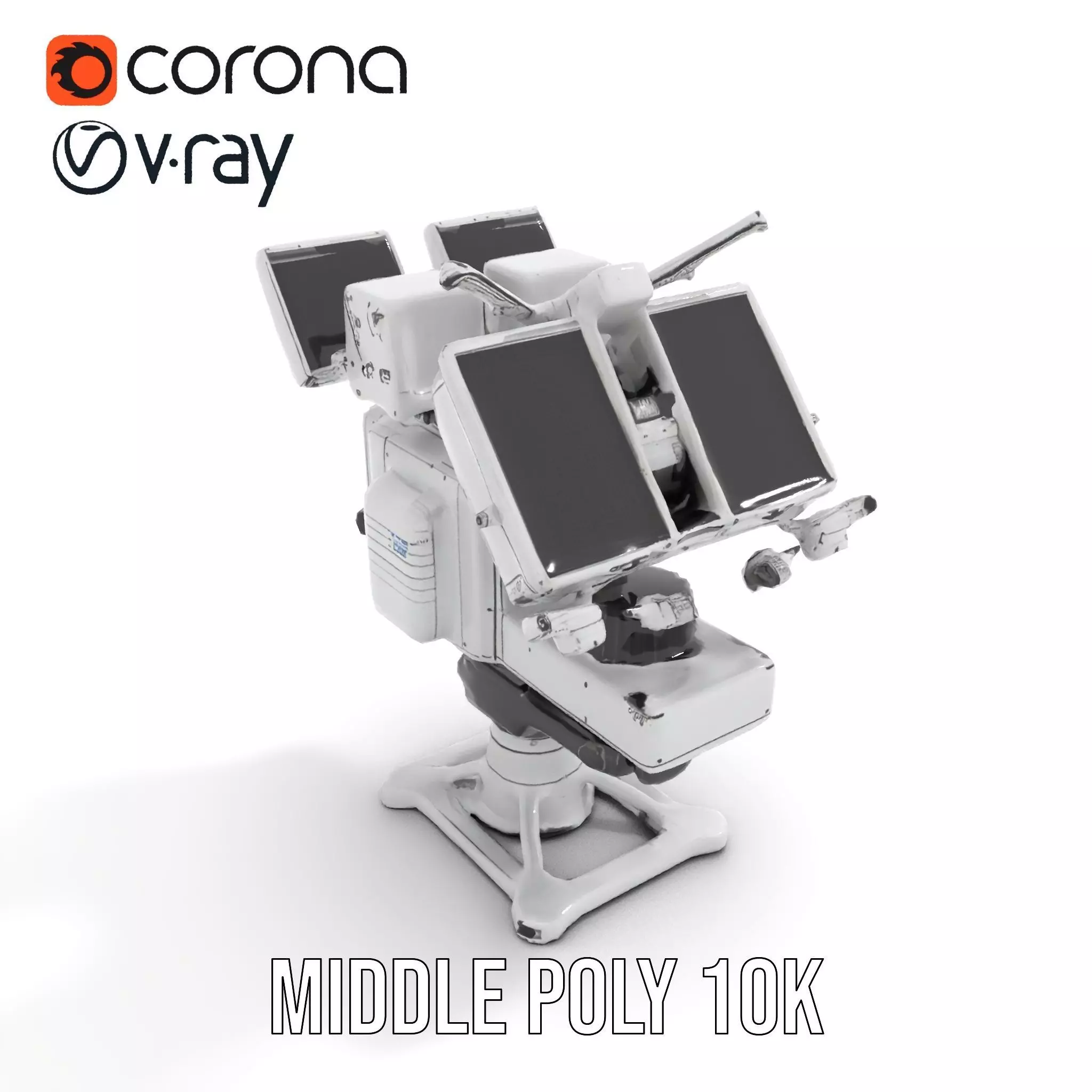 Advanced Surveillance Device model pack Low-poly 3D model_14