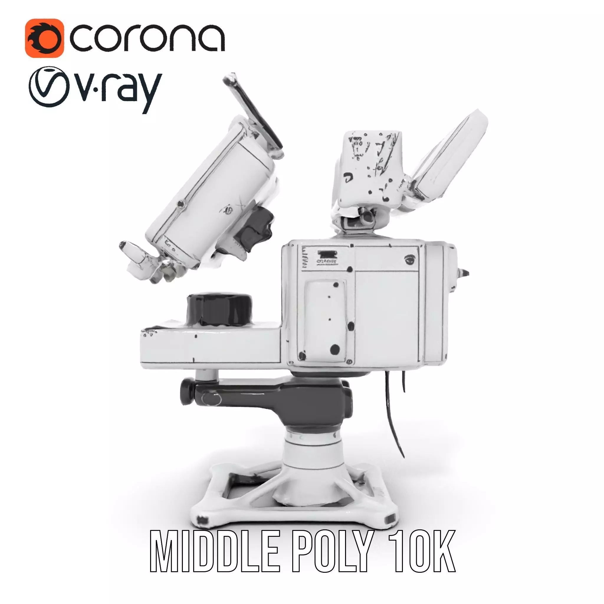 Advanced Surveillance Device model pack Low-poly 3D model_22