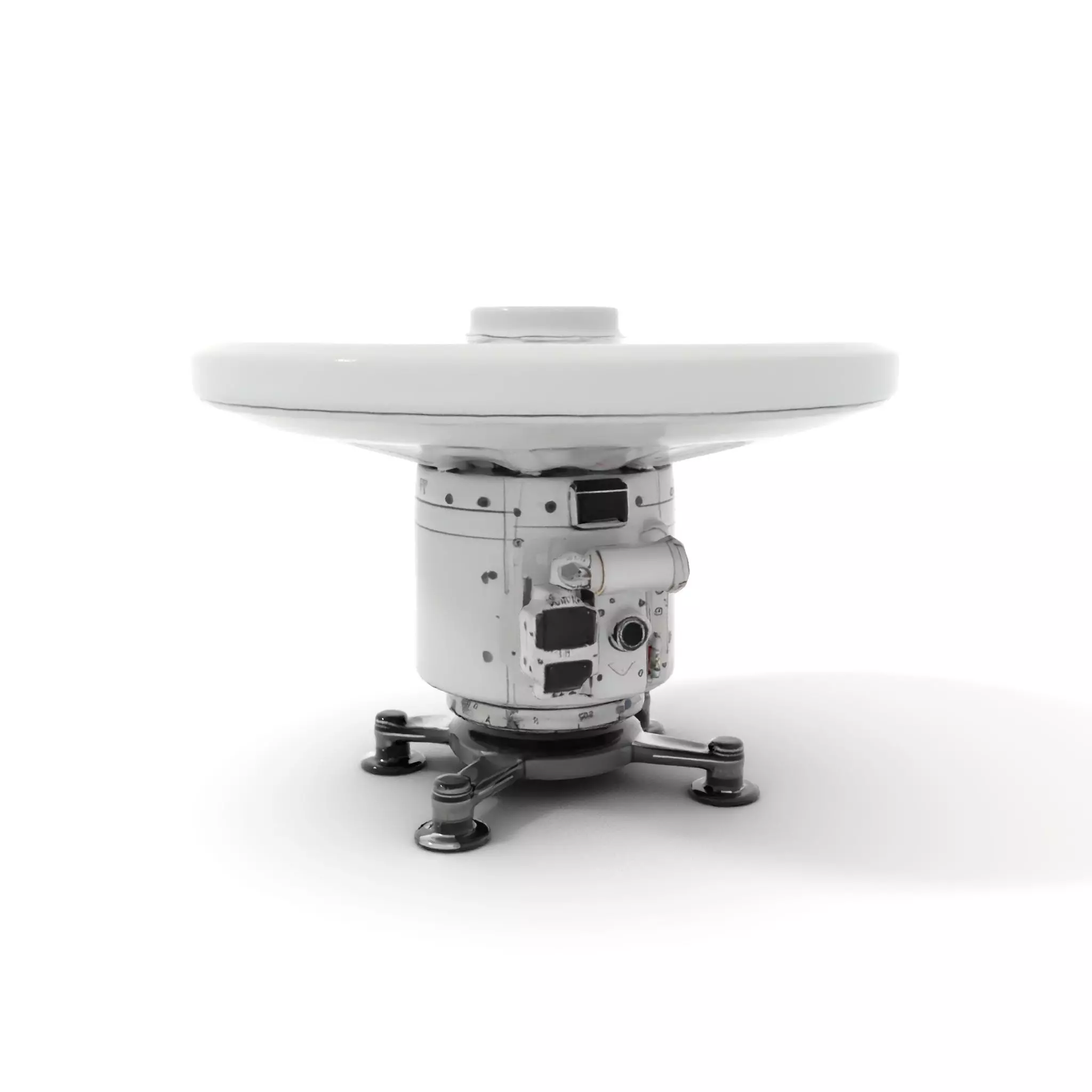 Satellite Antenna White model pack Low-poly 3D model_12