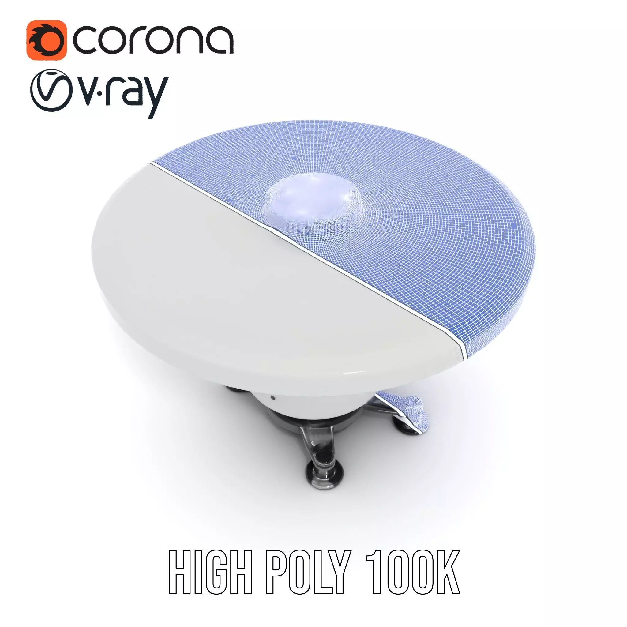 Satellite Antenna White model pack Low-poly 3D model_24