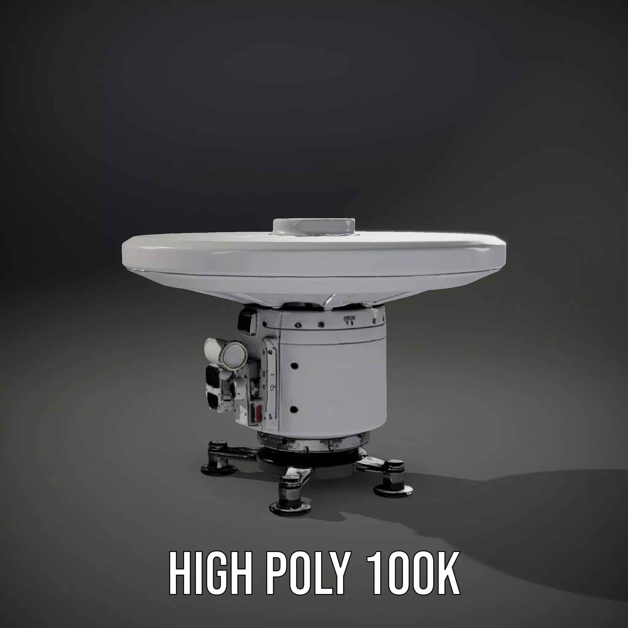 Satellite Antenna White model pack Low-poly 3D model_11