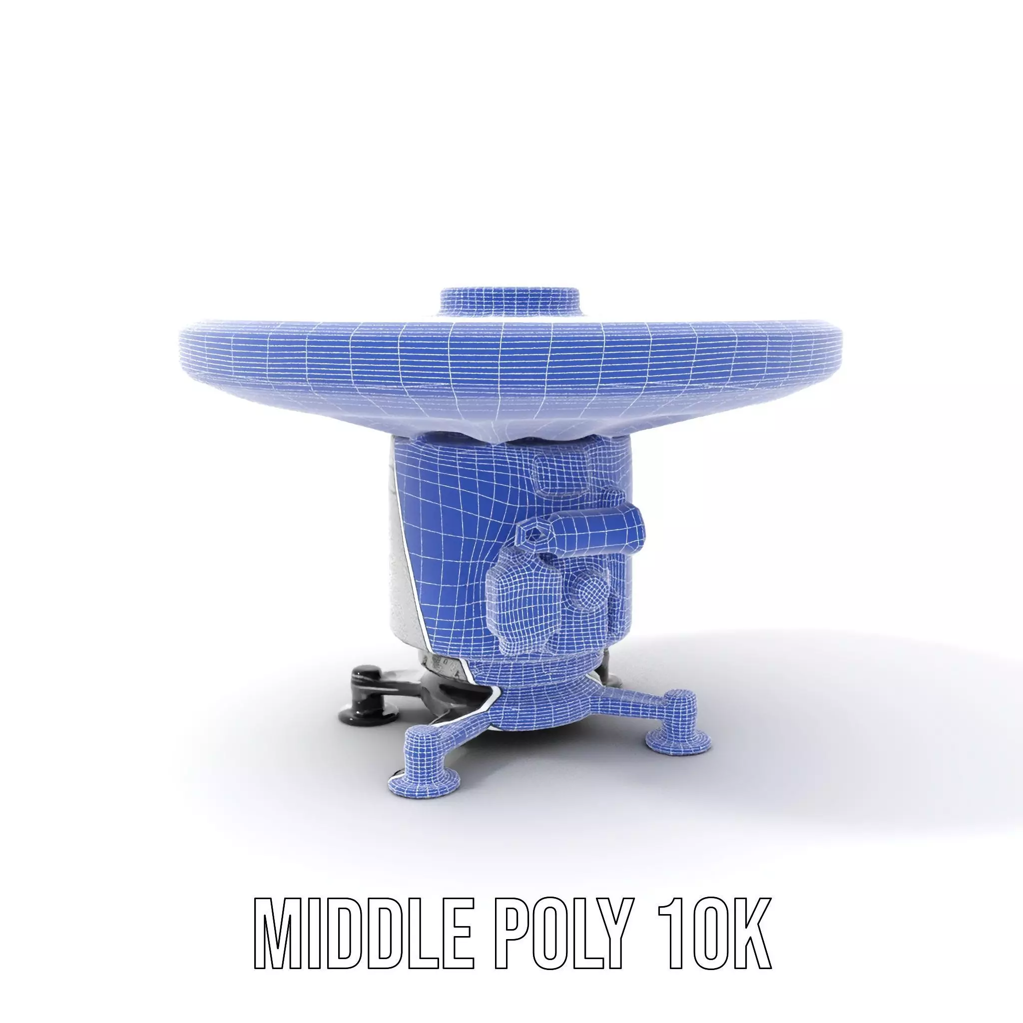 Satellite Antenna White model pack Low-poly 3D model_25